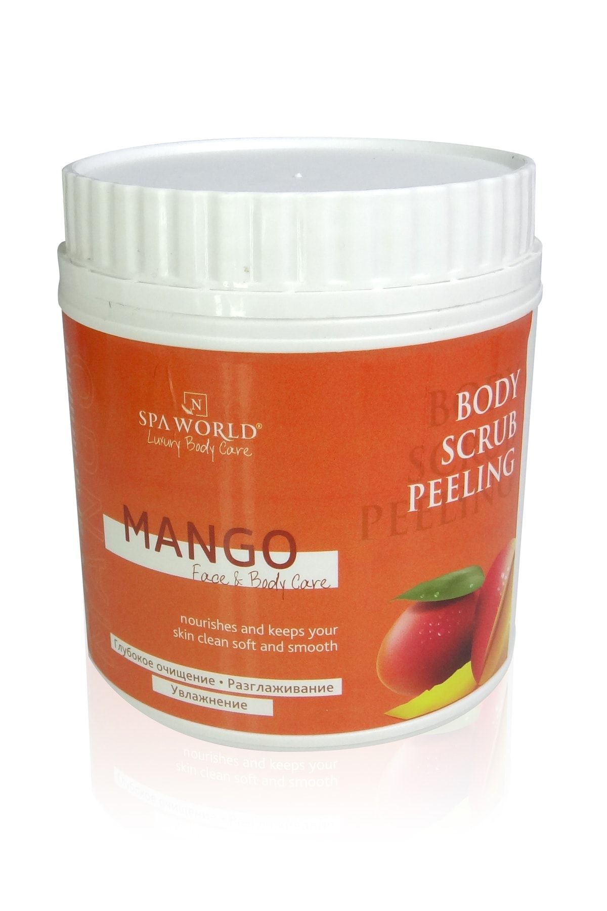 SPA WORLD Mango Body Scrub Peeling (EPİLASYON ÖNCESİ VE SONRASI VÜCUT PEELİNG) 750gr