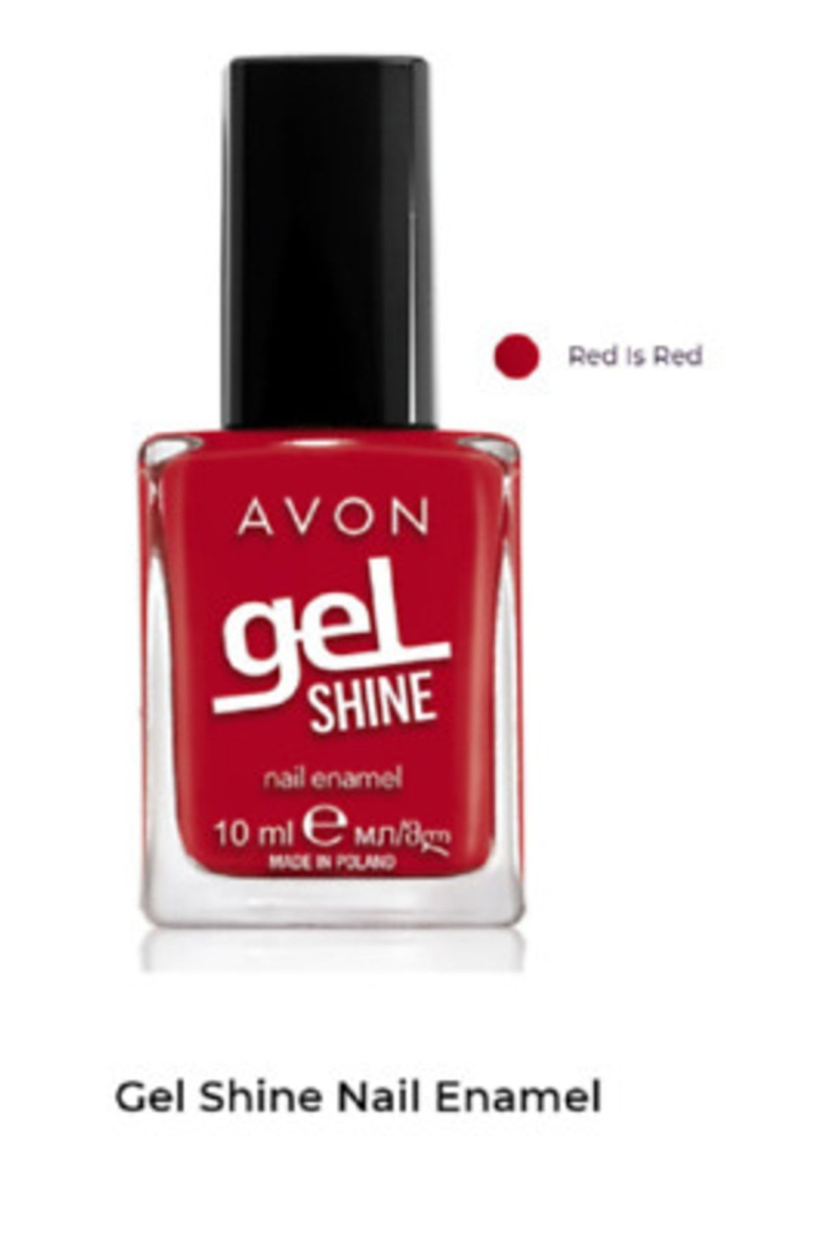 Avon Gel Shine Oje Red Is Red. 07610