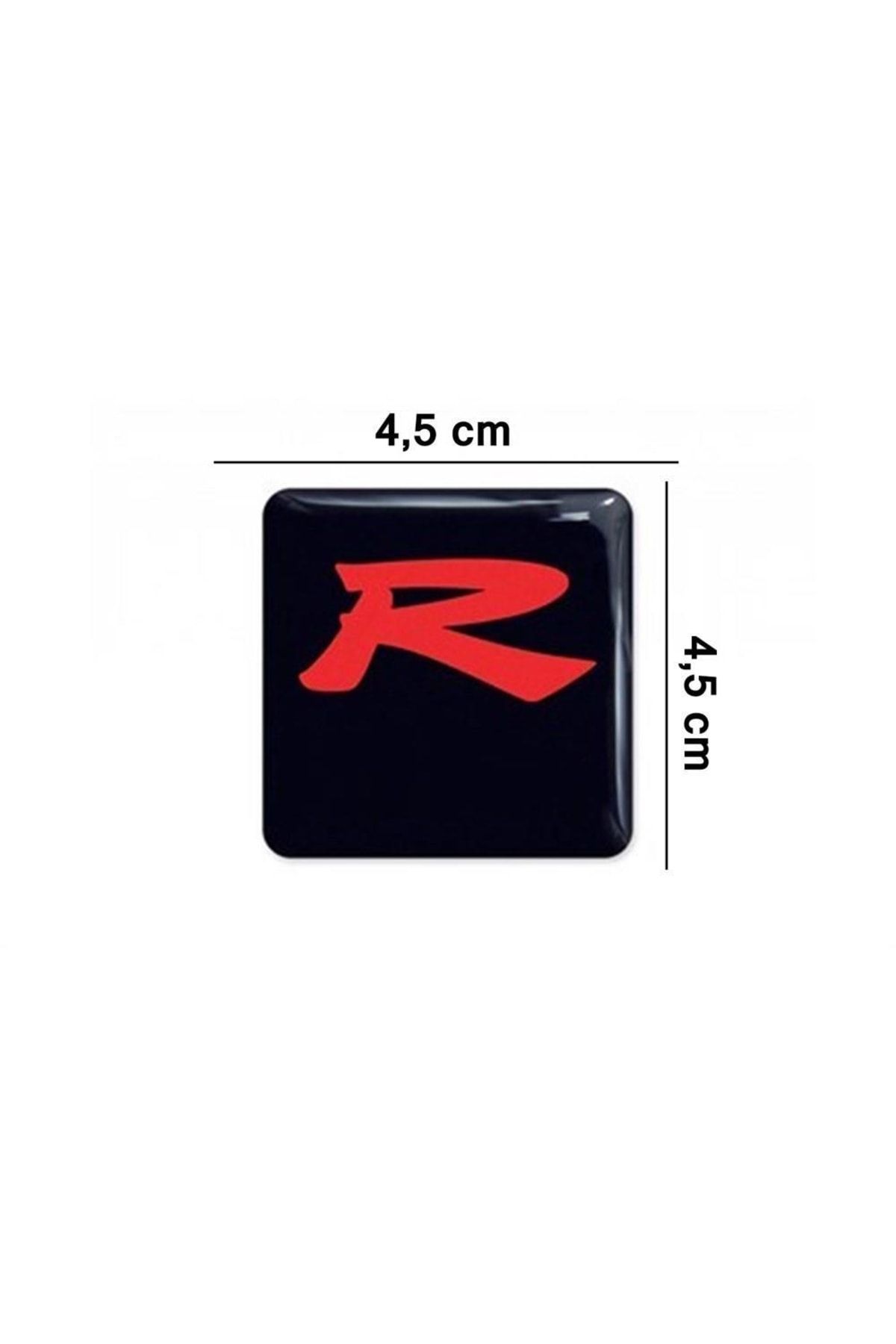 Redline Grafik Typer Racing R Siyah 3d Sticker 2 Adet