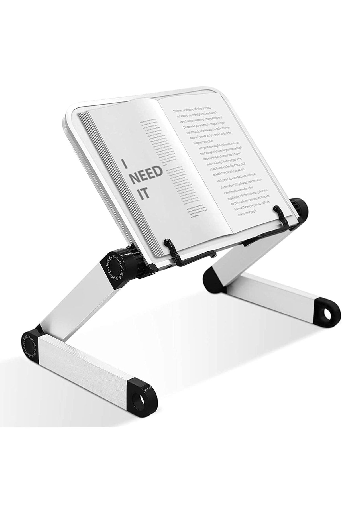 Hobimtek Metal Ayarlanabilir Kitap Okuma Standı Rahle Çok Amaçlı Laptop Tablet Standı Yl-811