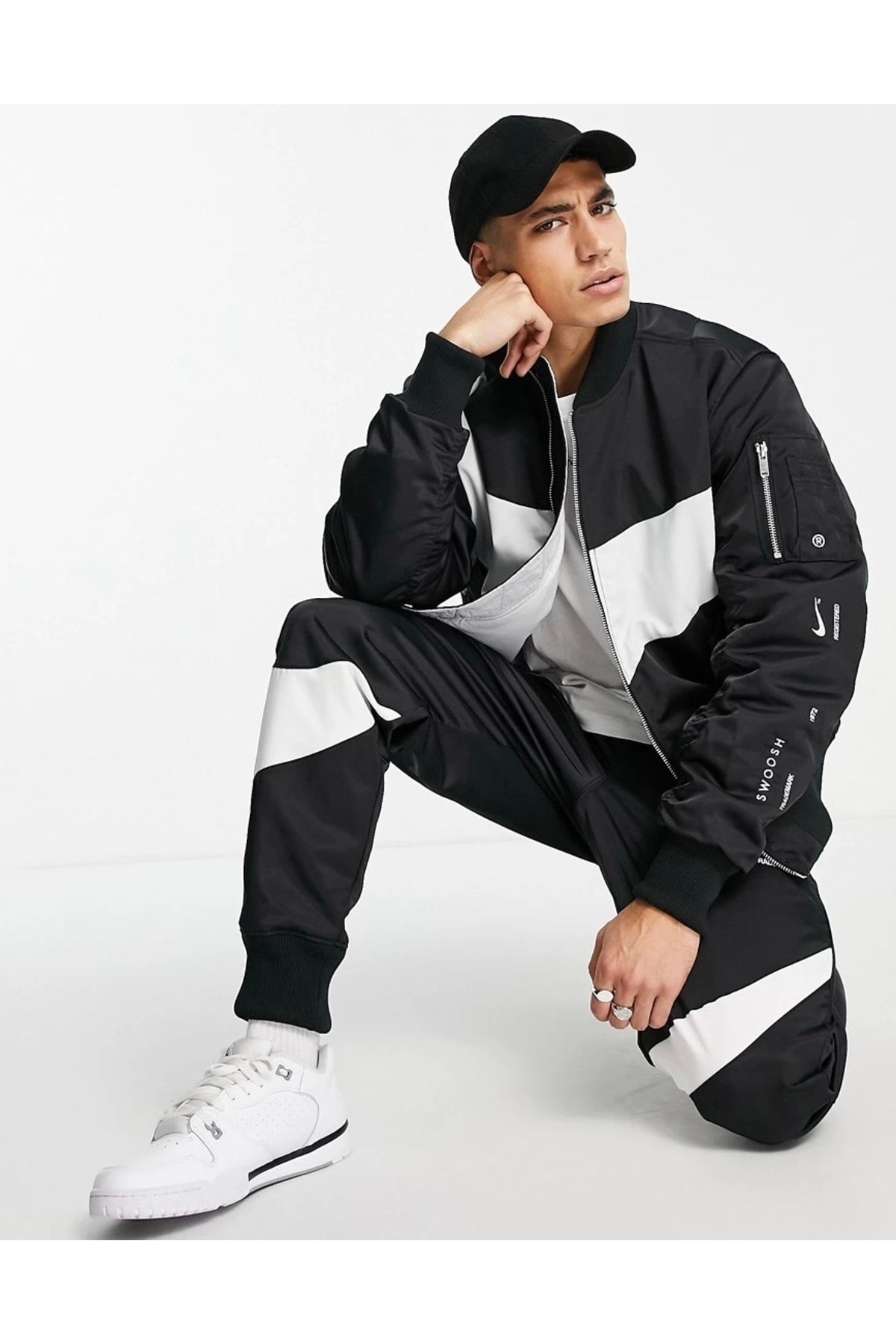 Nike Swoosh Pack Synthetic-fill Reversible Bomber Jacket