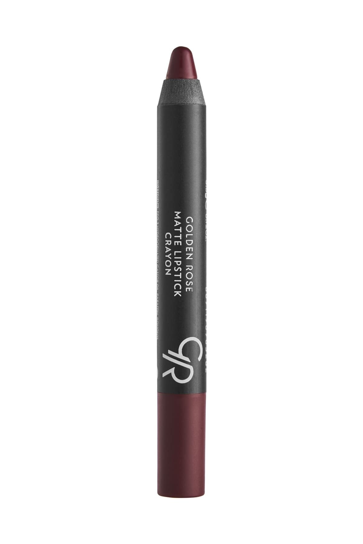 Golden Rose Matte Lipstick Crayon No:05 Dark Red - Mat Kalem Ruj