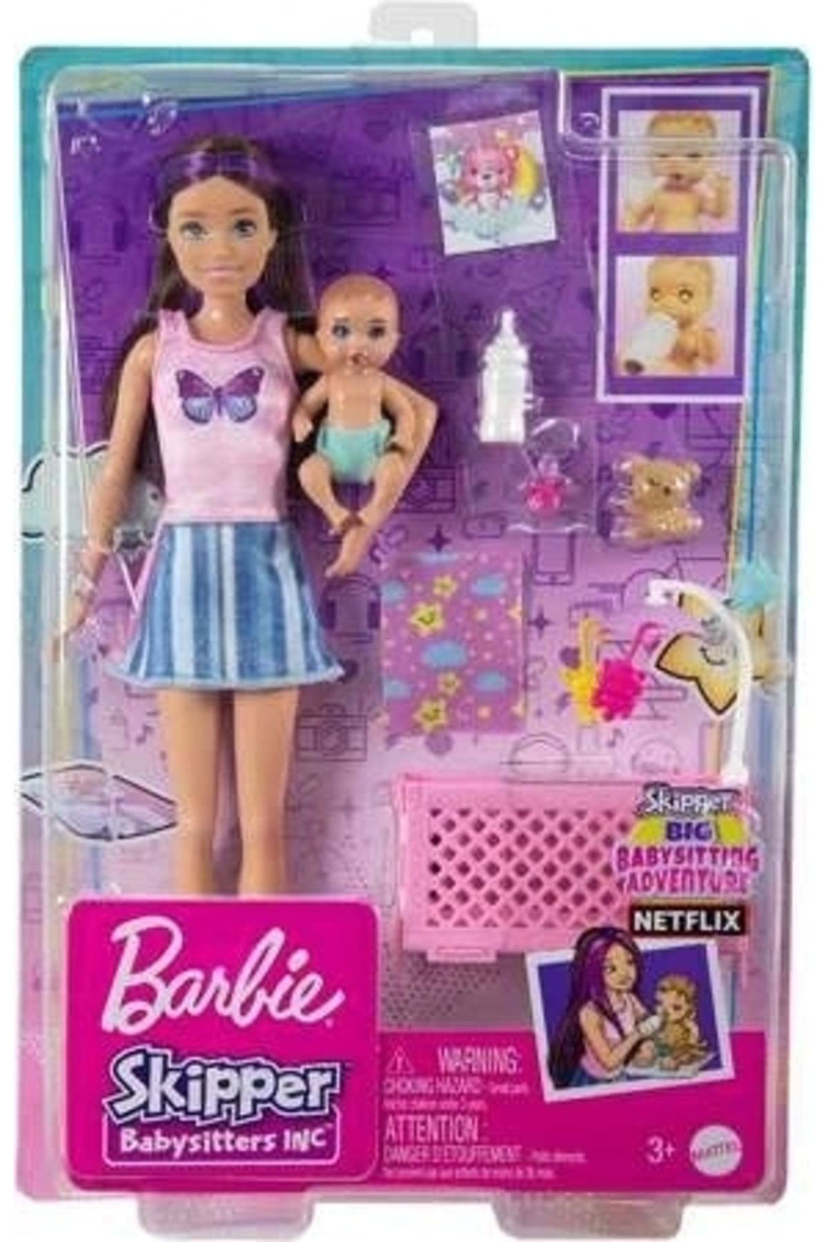 Barbie Bebek Bakıcısı Bebeği Ve Aksesuarları Oyun Seti Fhy97-hjy33