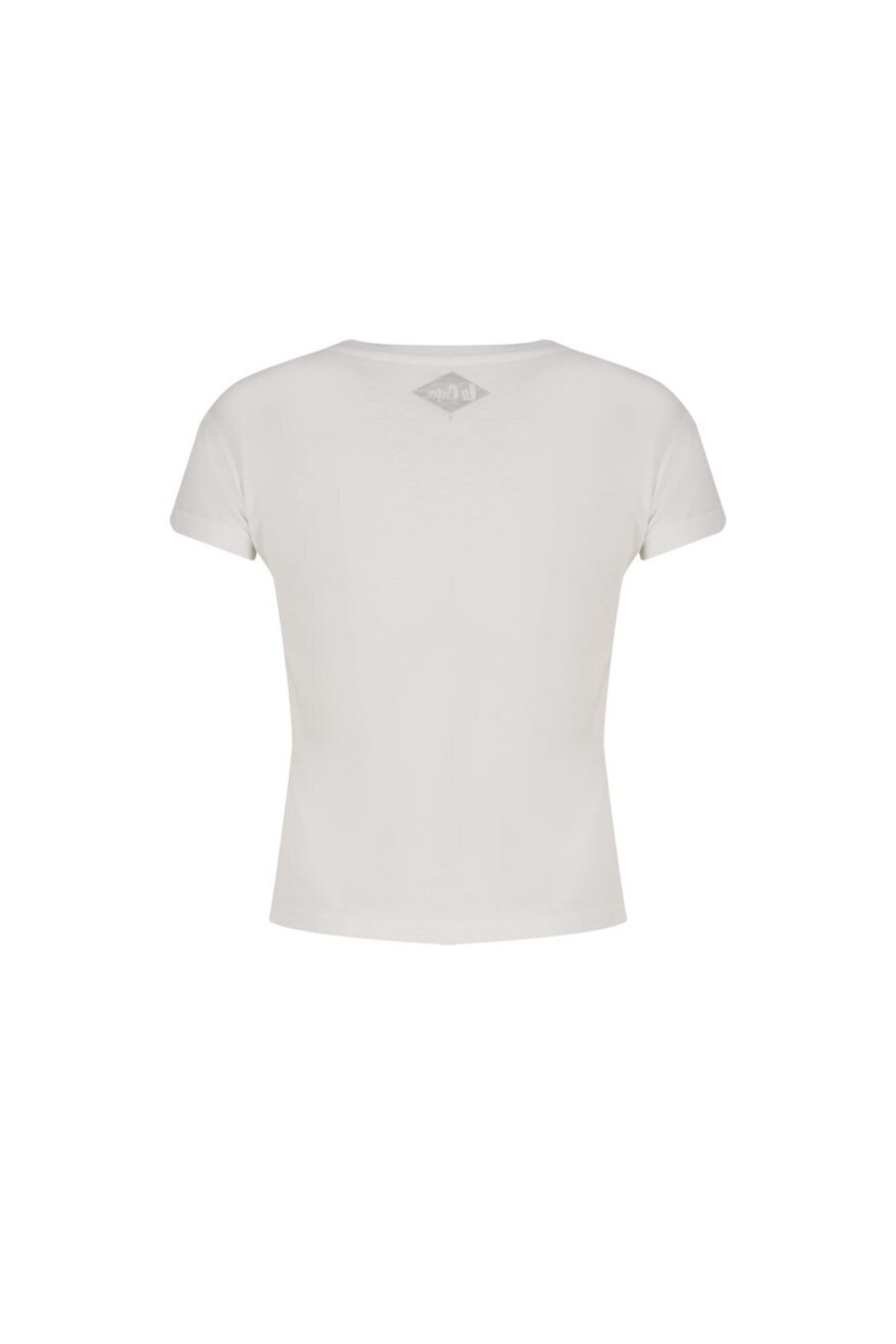 Lee Cooper Della Kadın Bisiklet Yaka T-shirt Off White