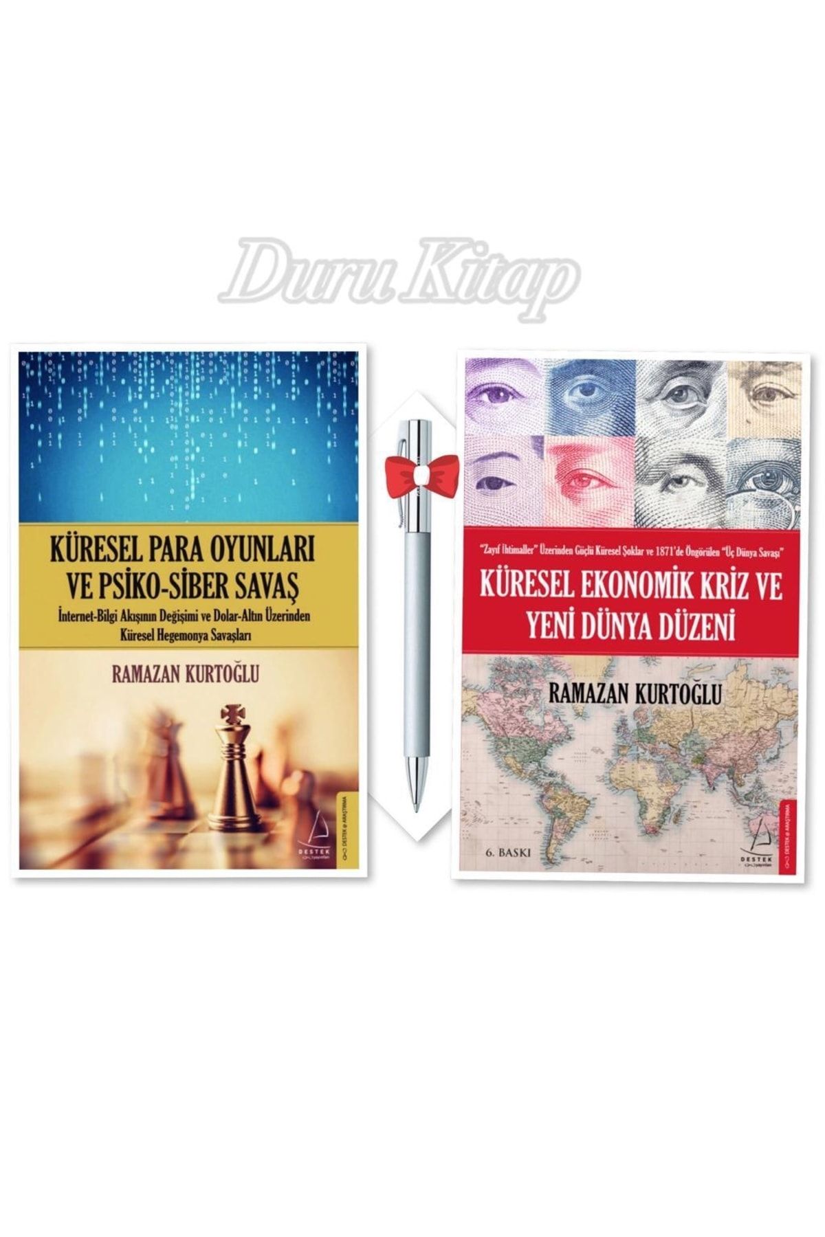Destek Yayınları Küresel Para Oyunları - Küresel Ekonomik Kriz, Ramazan Kurtoğlu 2 Kitap, Caprice B112 Kalem Hediye