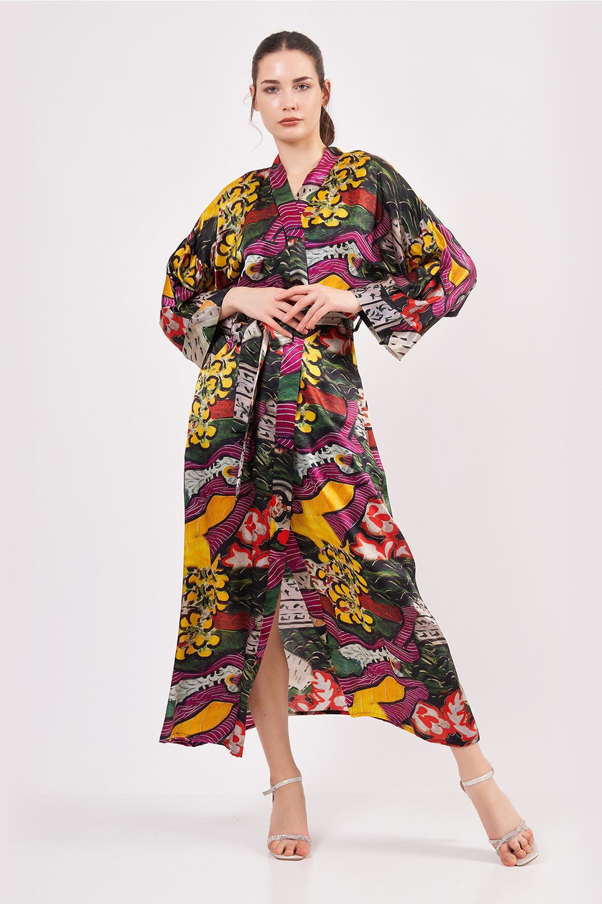 Nomads Felt İpek Kimono Kaftan | Henri Matisse Purple and Dress | Nomads Felt