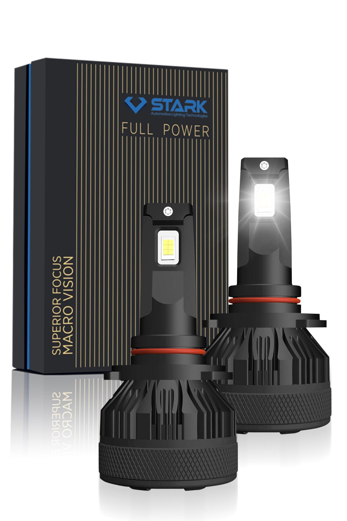 STARK Yeni Seri 2023 9005 Hb3 Full Power Macro Vision Csp Led Xenon Far Ampulü Çizgisel Odaklama