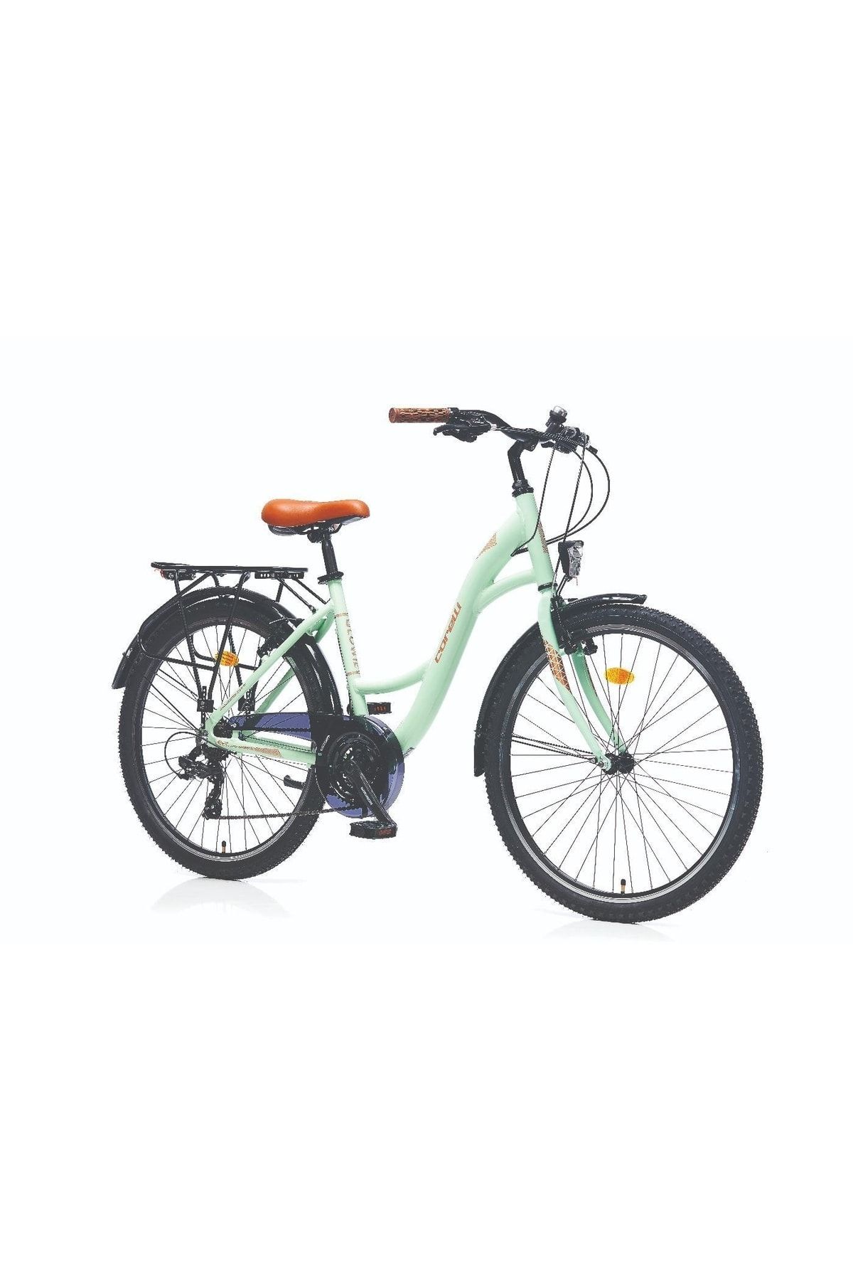 Corelli Glowie 28 Jant V 48k Şehir Bisikleti Yeşil-bakır