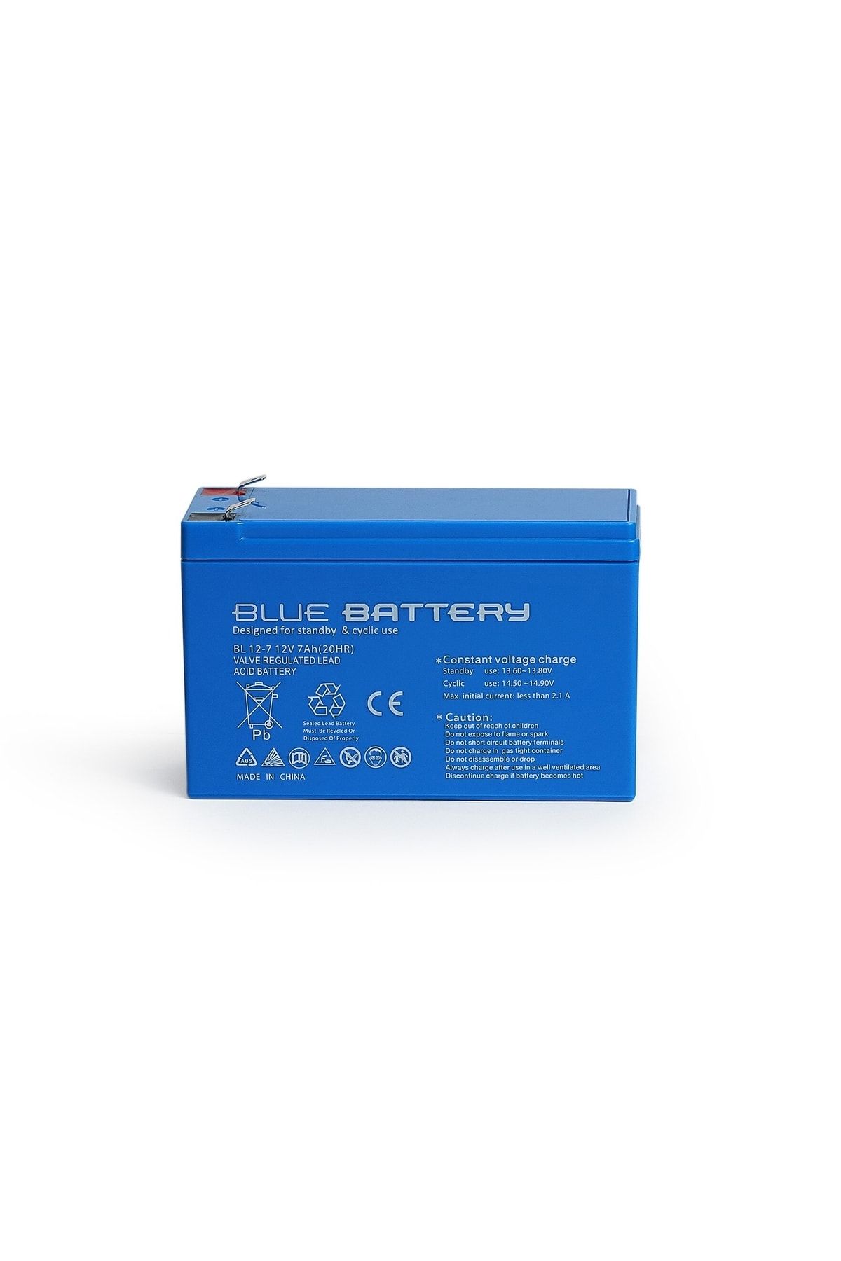 Siel Enerji Blue Battery 12 Volt 7 Amper Bakımsız Kuru Akü , Ups Aküsü