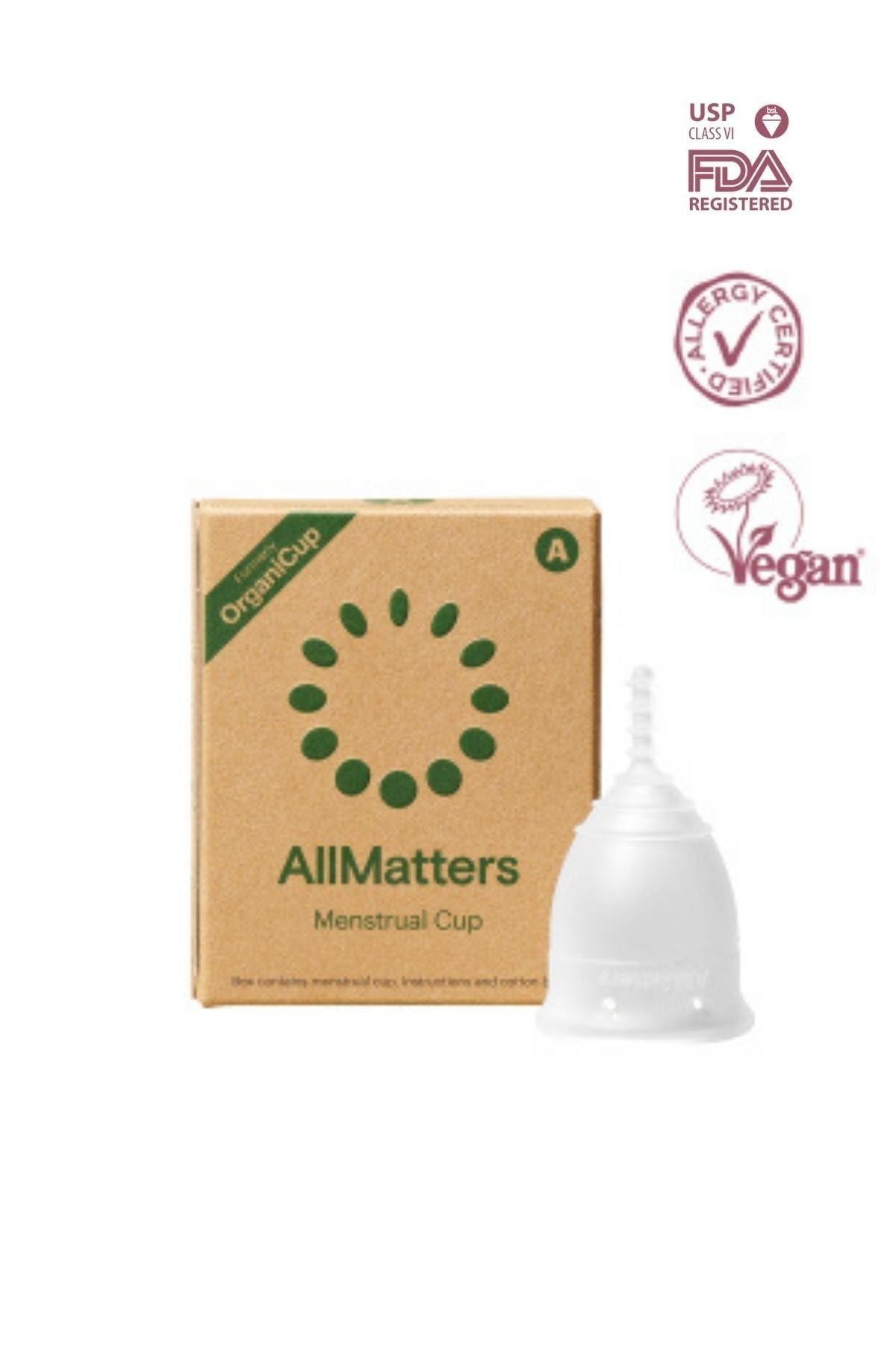 Allmatters (ORGANİCUP) Menstrual Cup Model A Regl Kabı - Adet Kabı - Menstrual Kap
