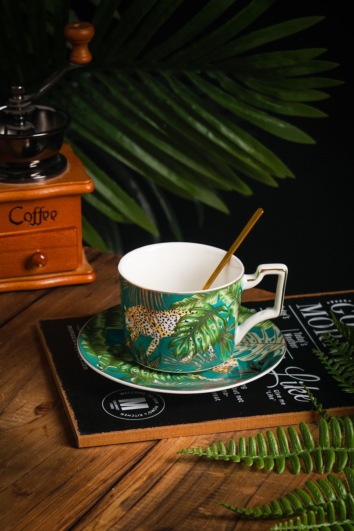 Vadi Forbest Tek Kişilik Orman Desenli Çay Fincan Takımı 240 Ml