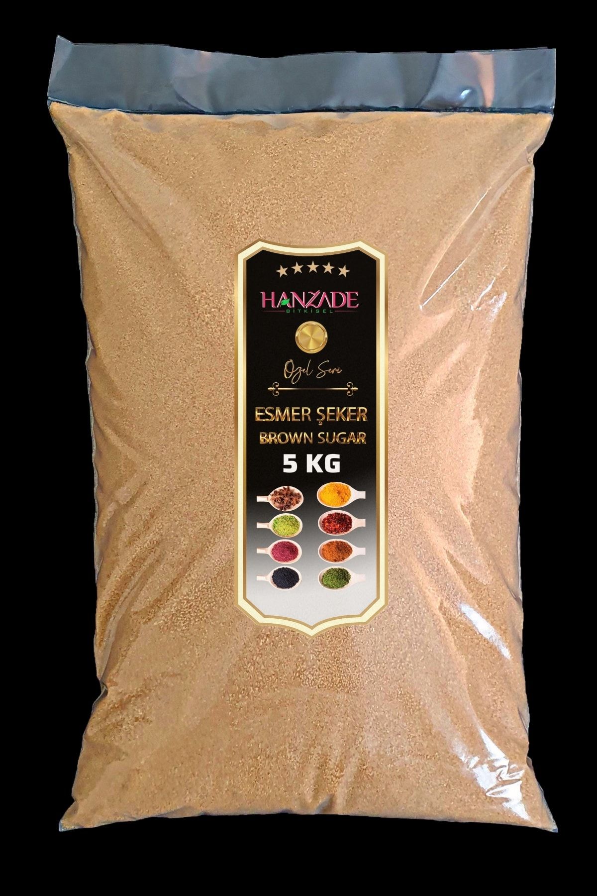 Hanzade Bitkisel Esmer Şeker Toz 5 Kg