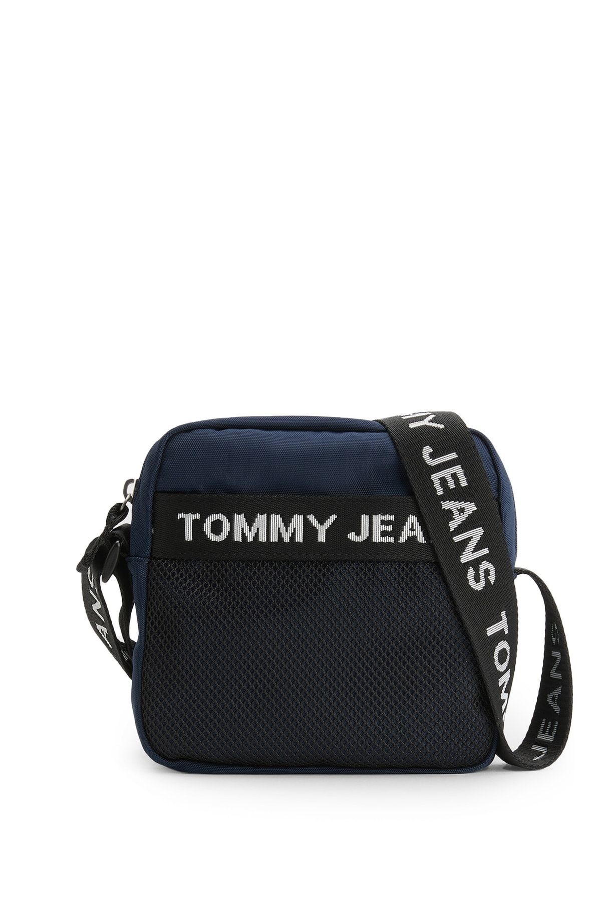 Tommy Hilfiger 18x17x6 Lacivert Erkek Fermuarlı Postacı Çantası Tjm Essentıal Square Reporter