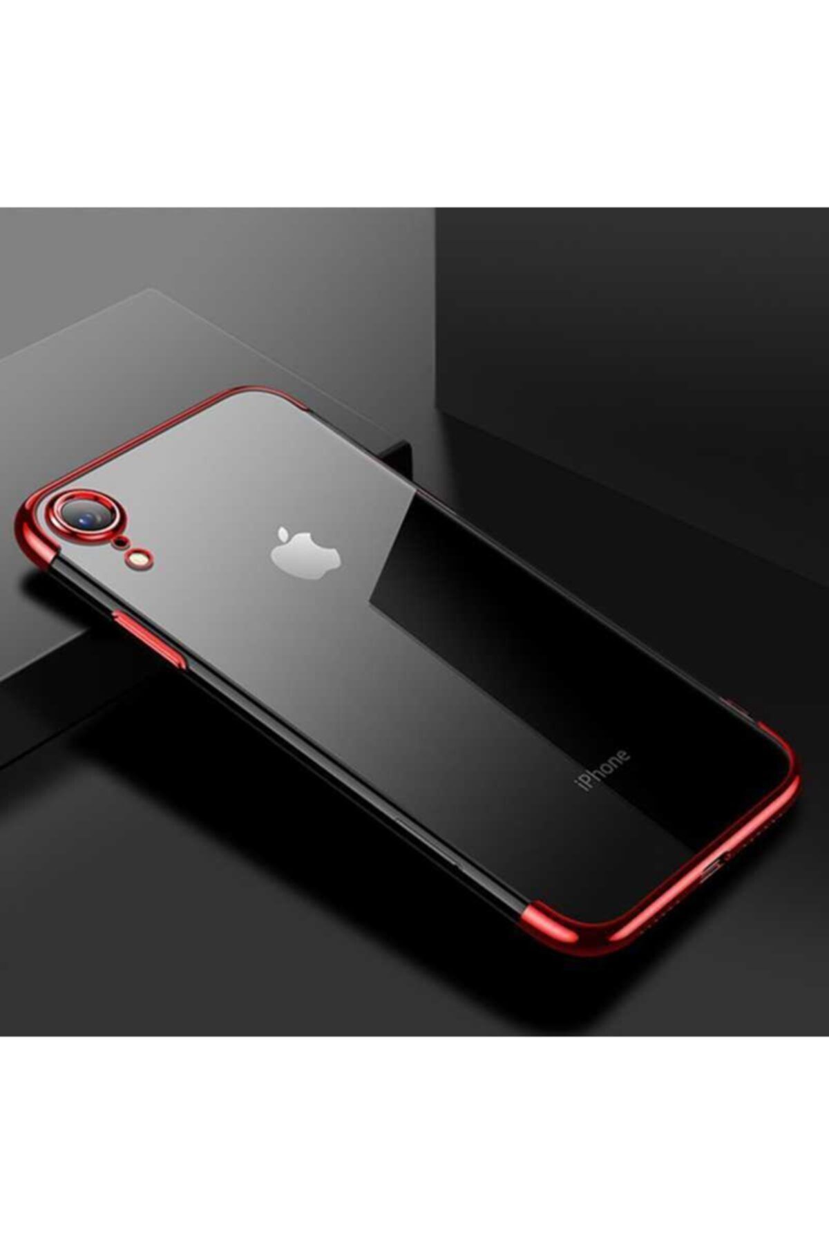 Apple Iphone Xr Kılıf Lazer Boyalı Renkli Esnek Silikon Şeffaf
