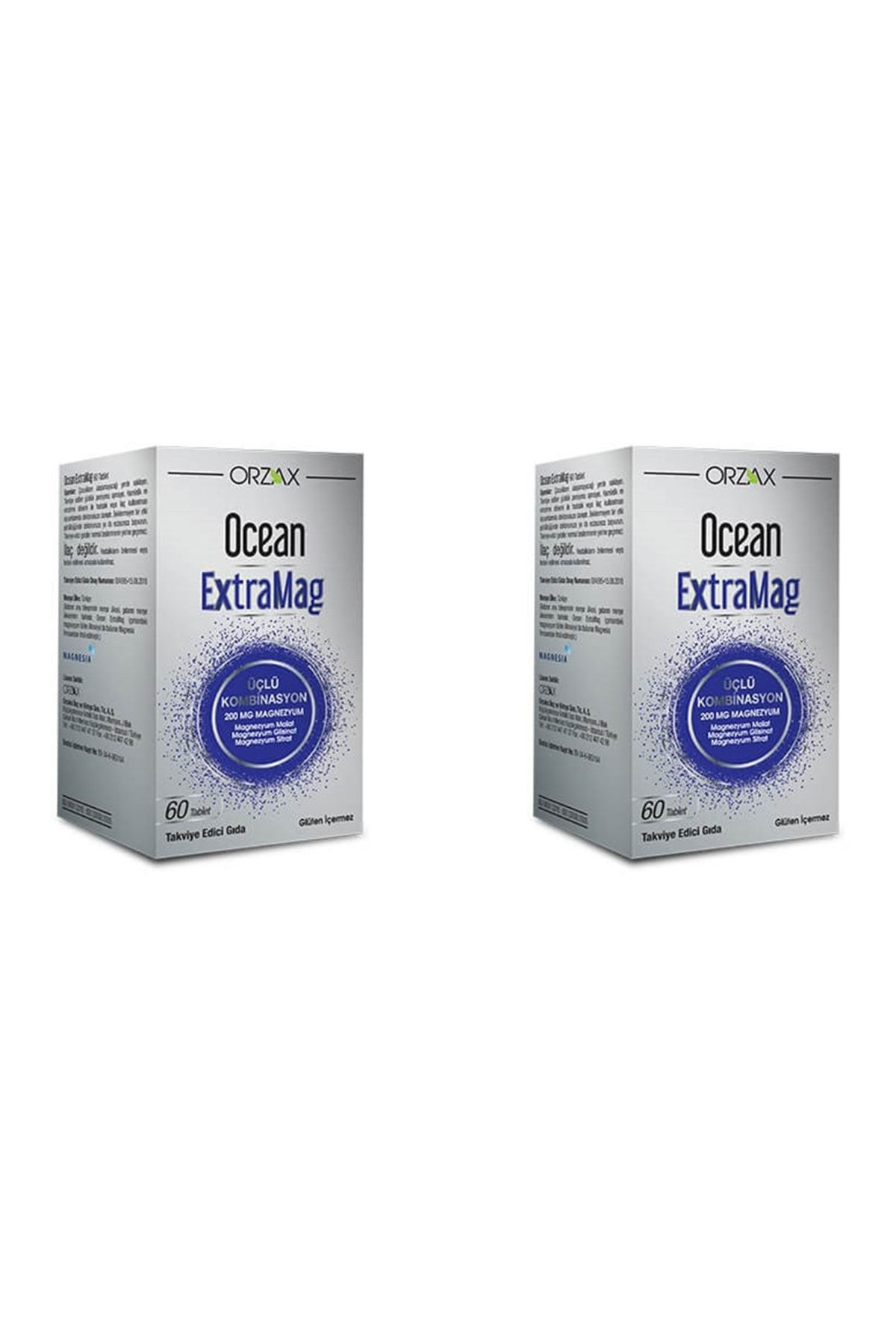 Ocean Ocean Extramag 200 Mg Magnezyum 60 Tablet 2'li Paket