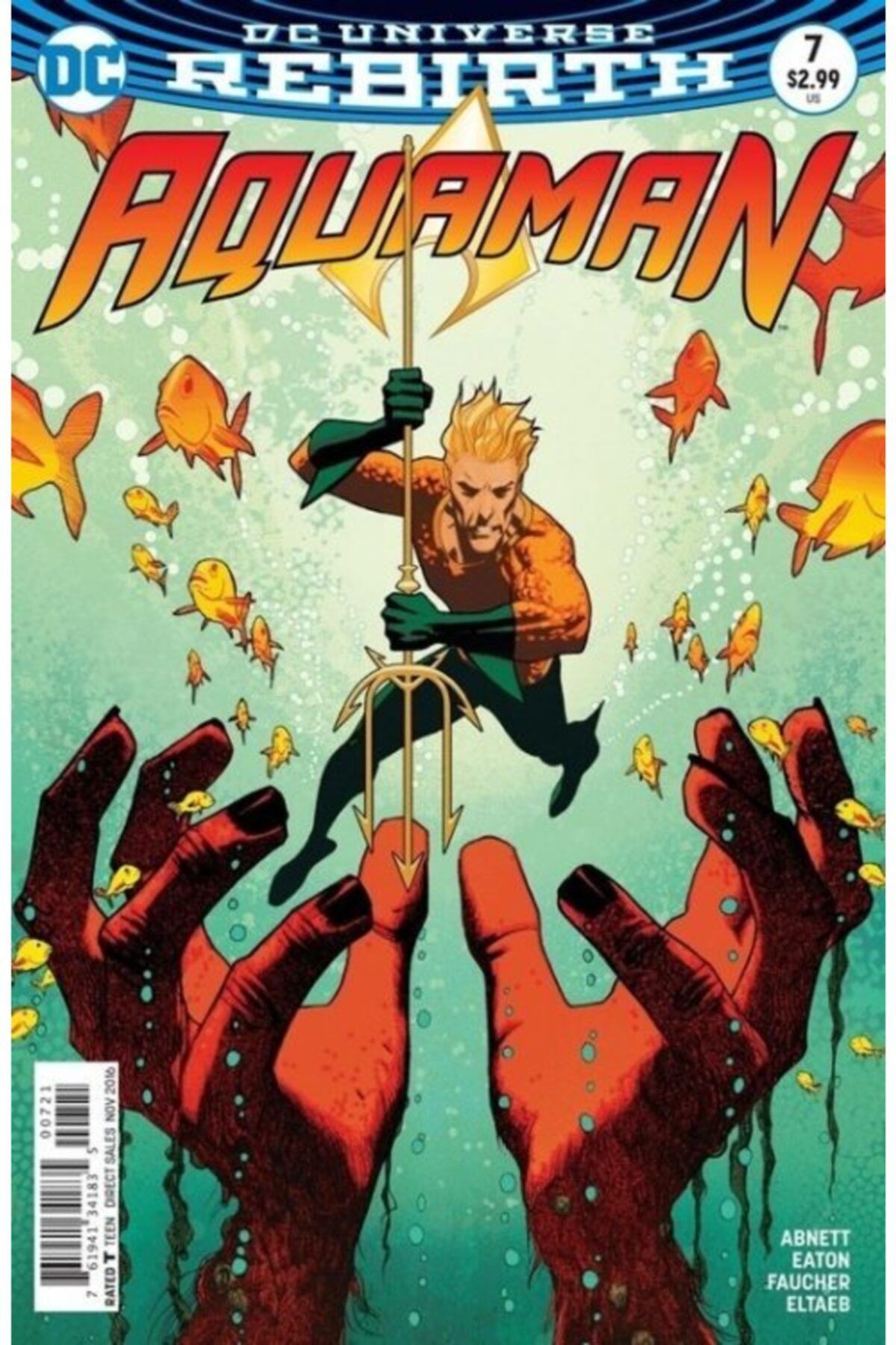 TM & DC Comics-Warner Bros Aquaman (2016-) #7 (variant Edition) Fasikül Ingilizce Çizgi Roman