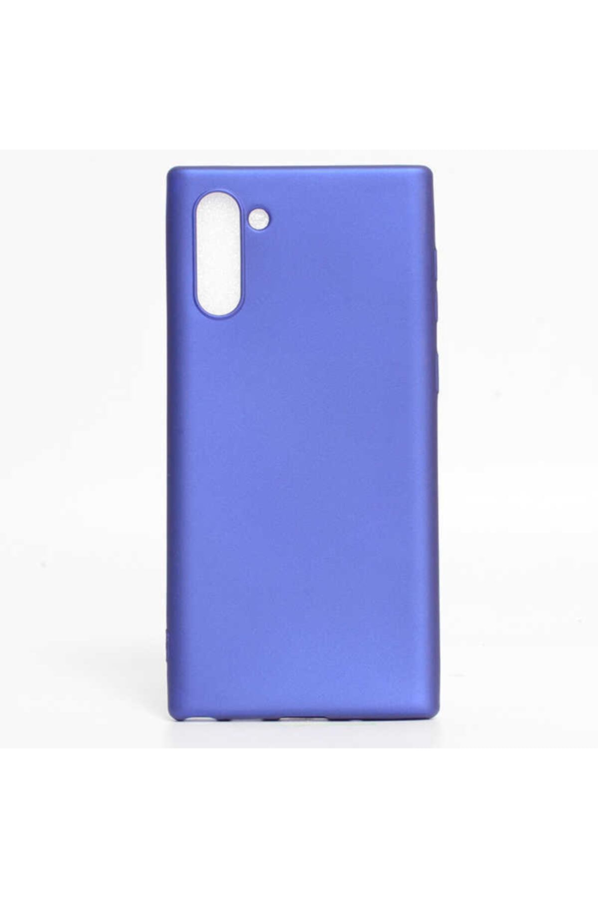 İncisoft Samsung Galaxy Note 10 Kılıf Ultra Ince Silikon Yumuşak Yüzey Arka Kapak Saks Mavi