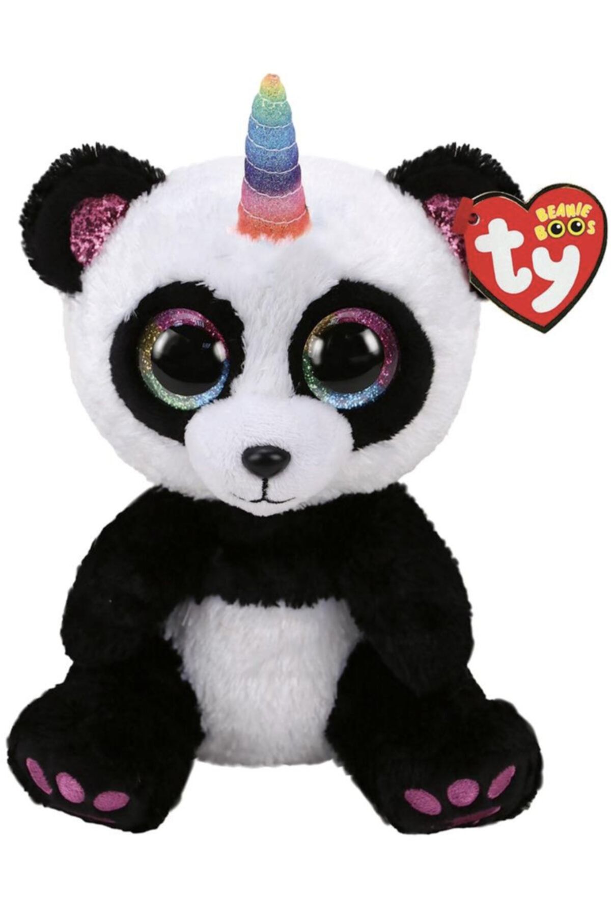 TY Beanie Boos Paris Tek Boynuzlu Panda 24 Cm
