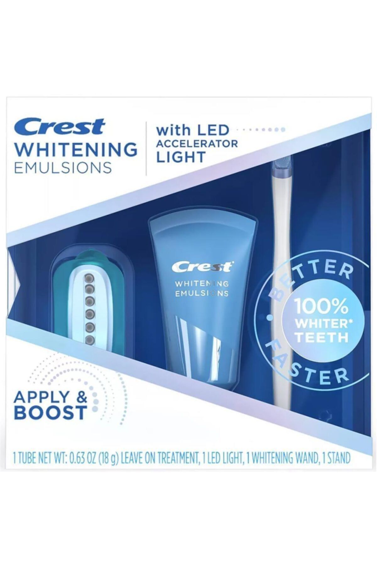 CREST Whitening Emulsions With Led Accelerator Light