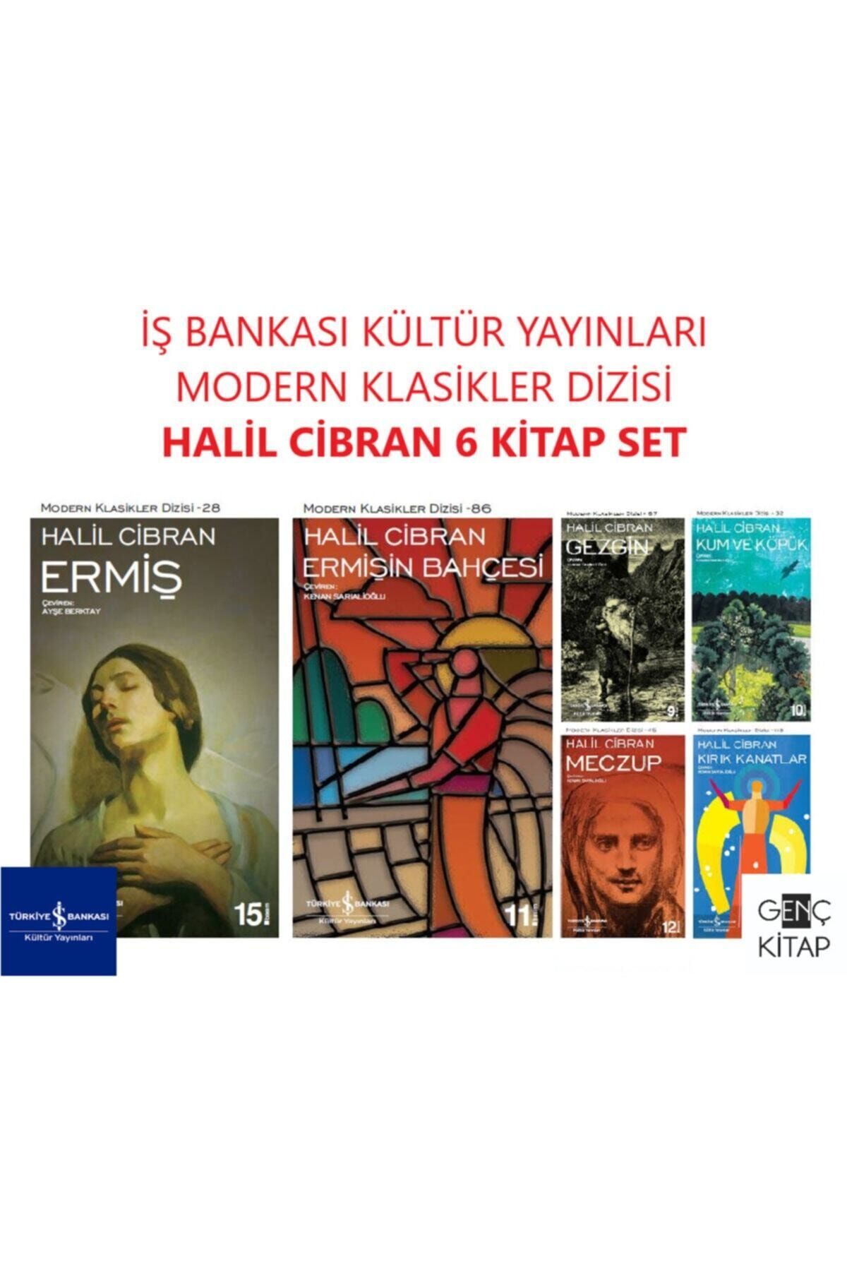 Türkiye İş Bankası Kültür Yayınları Iş Bankası Halil Cibran 6 Kitap Set Modern Klasikler Dizisi Ermiş-ermişin Bahçeis-gezgin-meczup