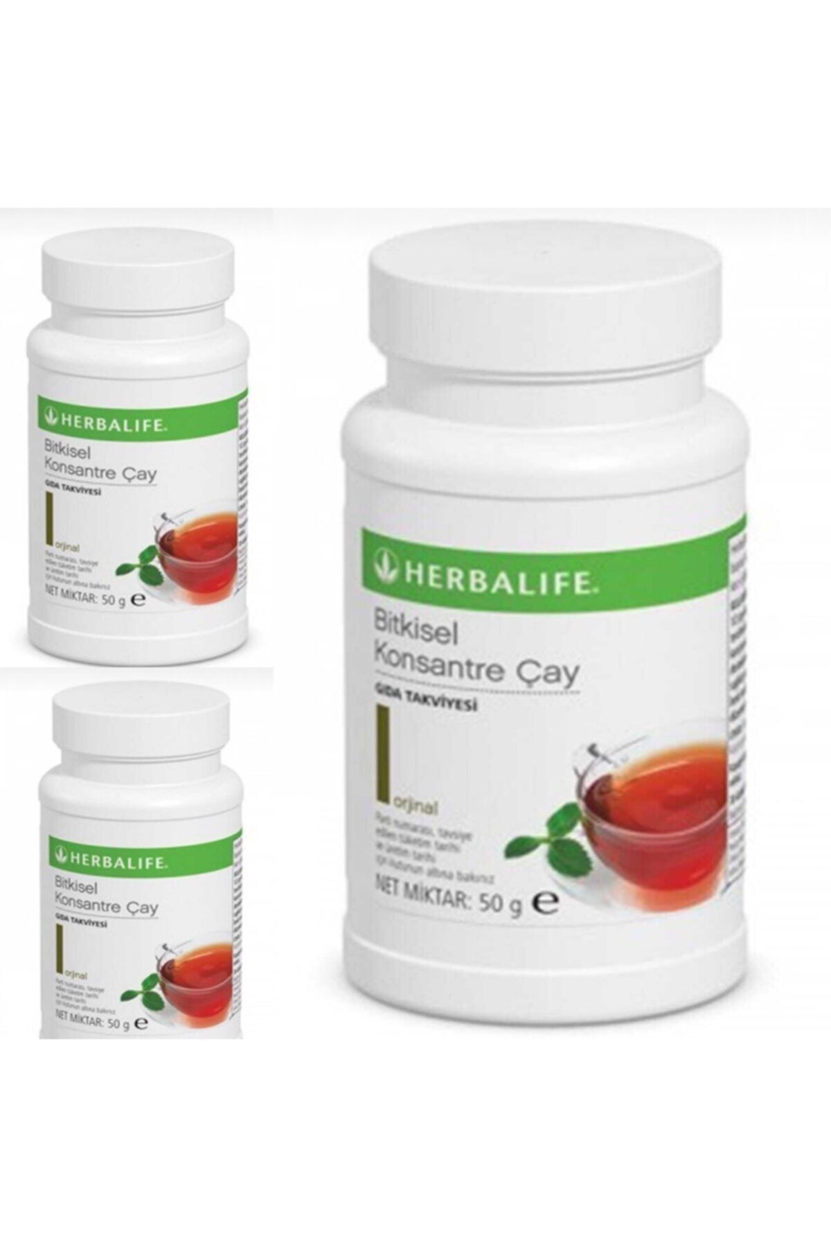 Herbalife Bitkisel Konsantre Çay Klasik Şeftali Ahududu 3'lü Set