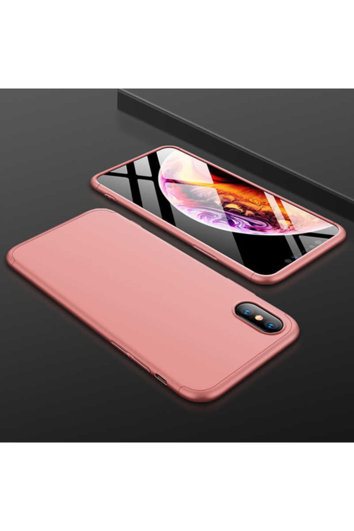 Apple Iphone Xs Max Kılıf 360 Derece Tam Koruma 3 Parça Ays Model