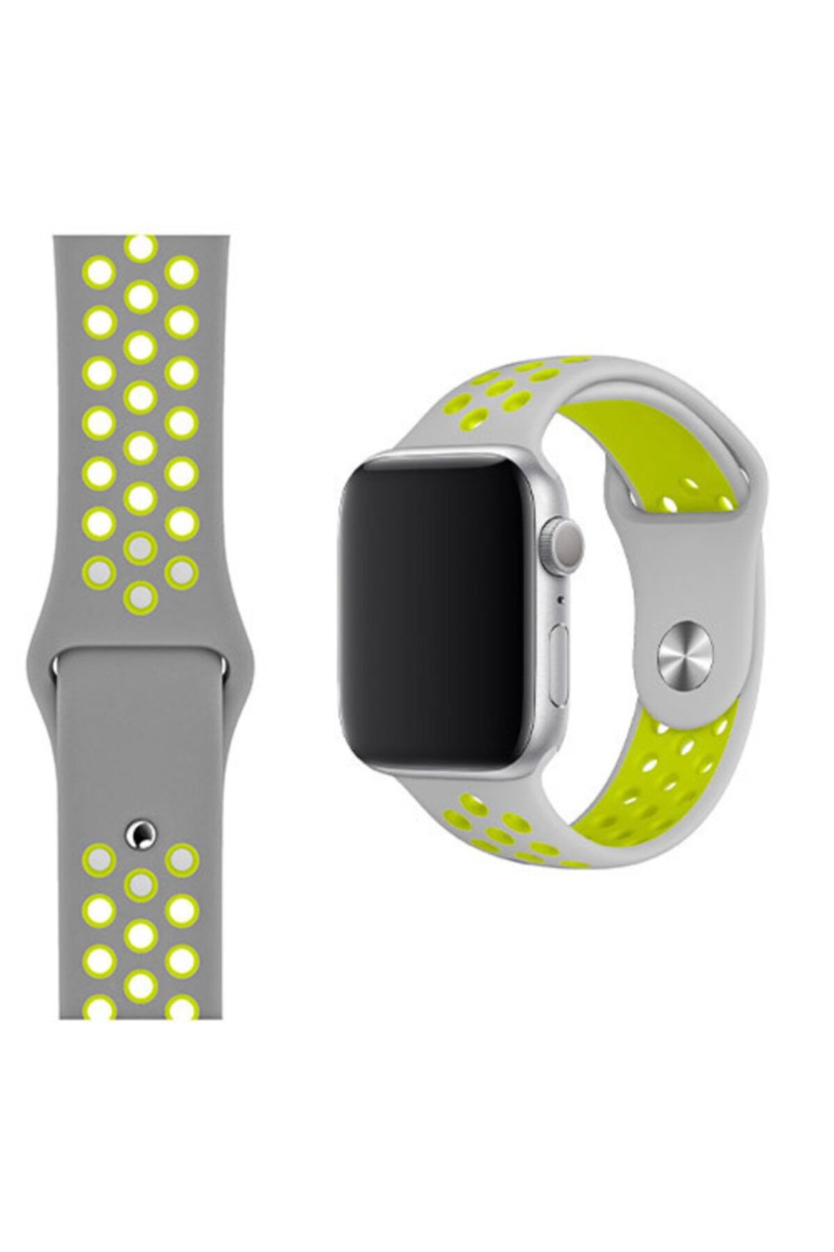 MIMO Apple Watch Uyumlu Spor Delikli Silikon Kordon 42-44 mm