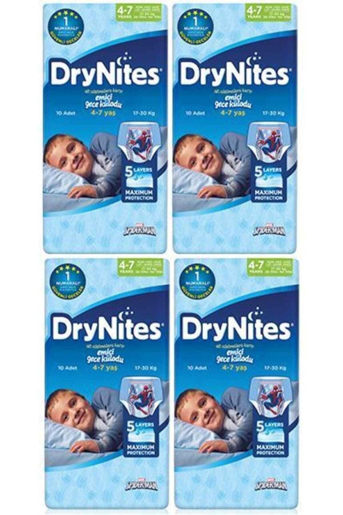 Huggies Drynites Erkek Emici Gece Külodu 4-7 Yaş 17-30 Kg 40 Adet