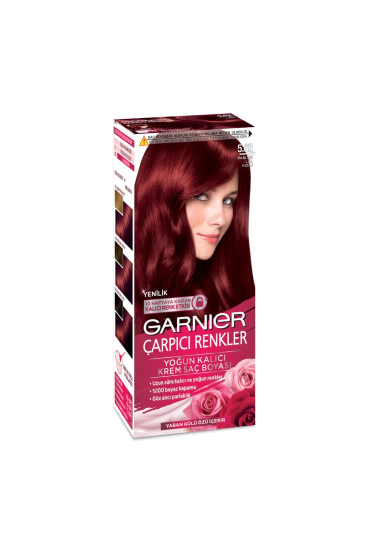 Garnier Çarpıcı Renkler Krem Saç Boyası 5.62 Parlak Lal Kızılı