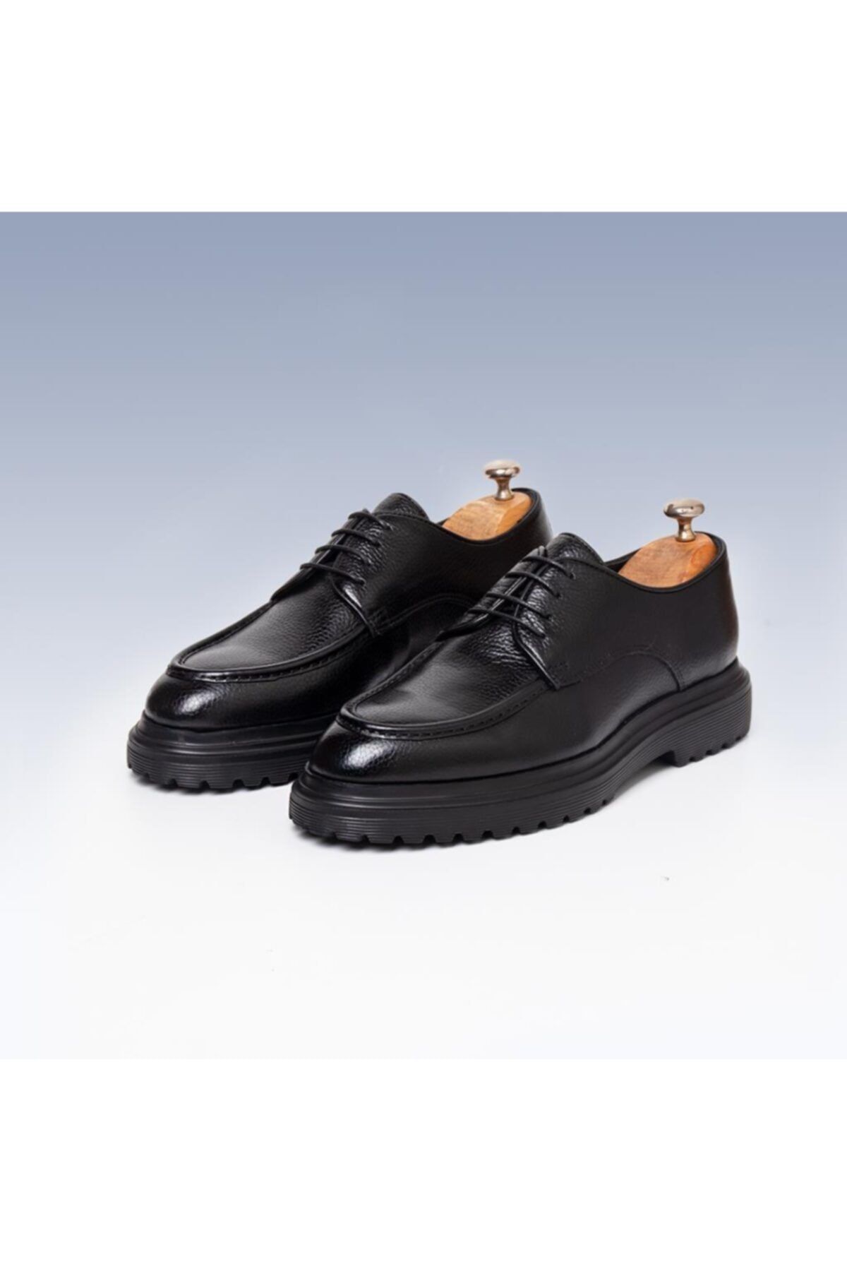 İBAY 049 Lıon Erkek Siyah Hakiki Deri Klasik Rahat Ayakkabı