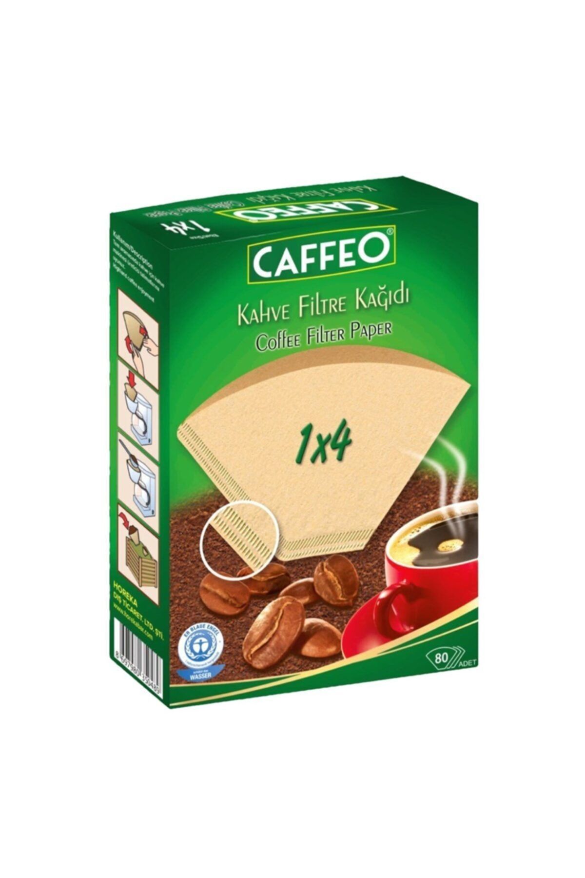 Caffeo 1x4 Kahve Filtre Kağıdı 80 Adet