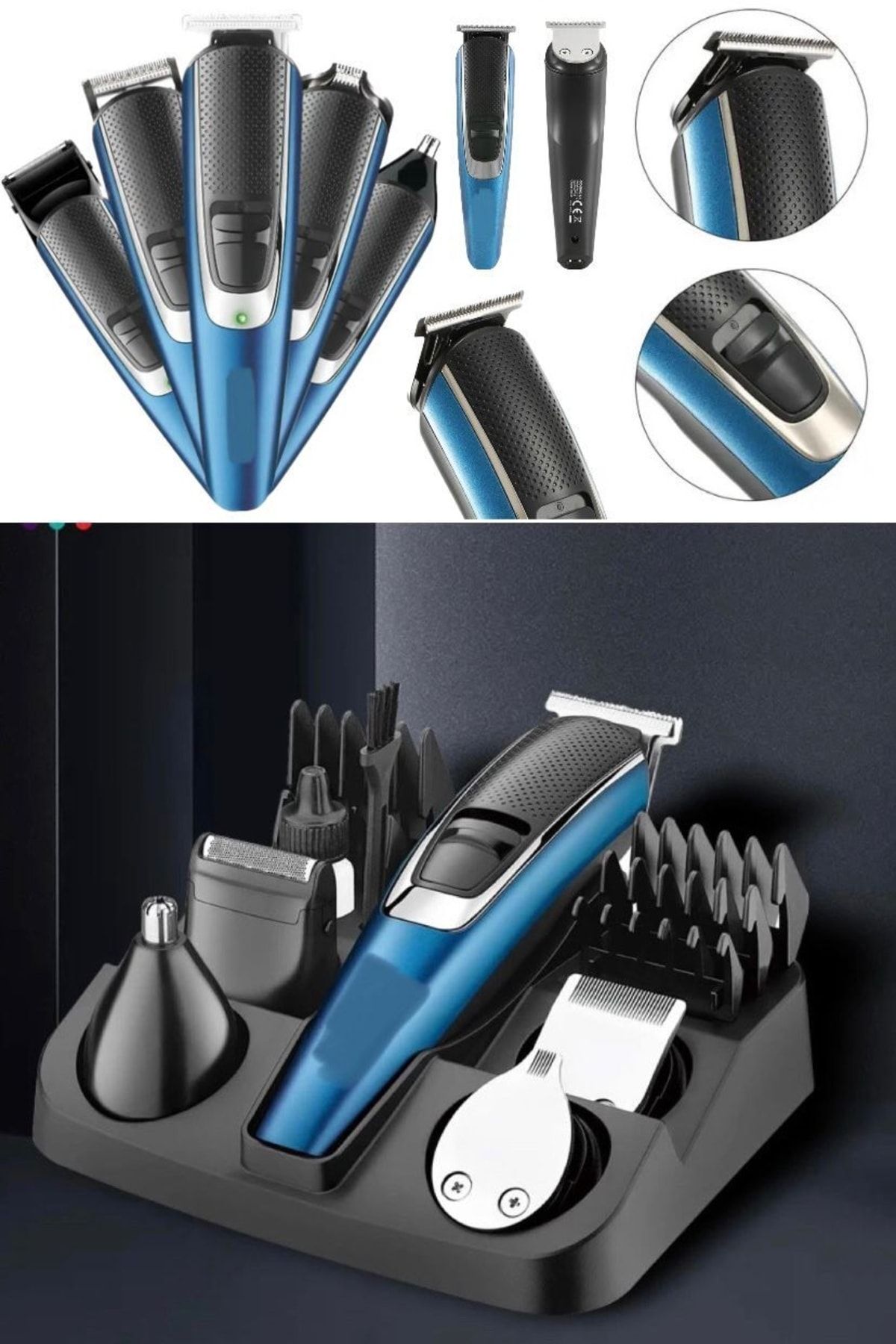 Utelips 4 Başlıklı Tıraş Makinesi Tıraş Burun Bakım Seti Sakal Tıraş Taşınabilir Şarjlı 4 In 1 Tam Vücut