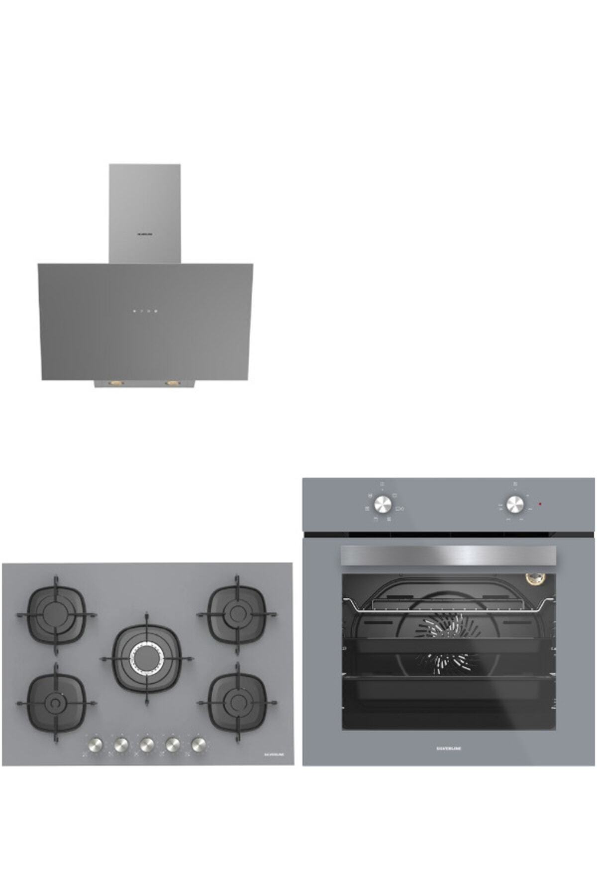 3'lü Ankastre Set (bo6501s01-3481 Gri 3-cs5622s01)