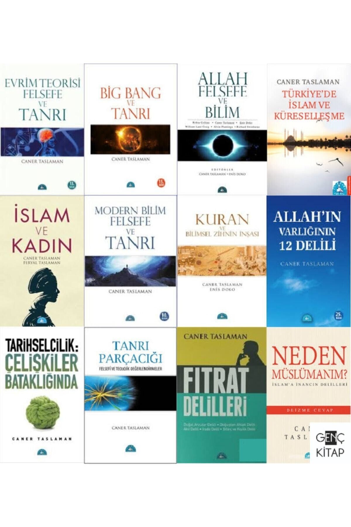 İstanbul Yayınevi Caner Taslaman 12 Kitap Set Evrim Teorisi Felsefe Ve Tanrı Neden Müslümanım Modern Bilim Ve Allah