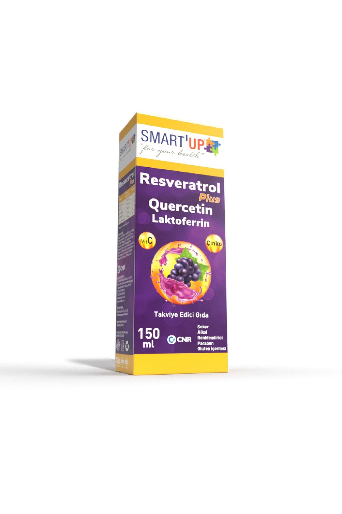 SMART UP Quercetin-resveratrol-laktoferrin Surup 150 Ml