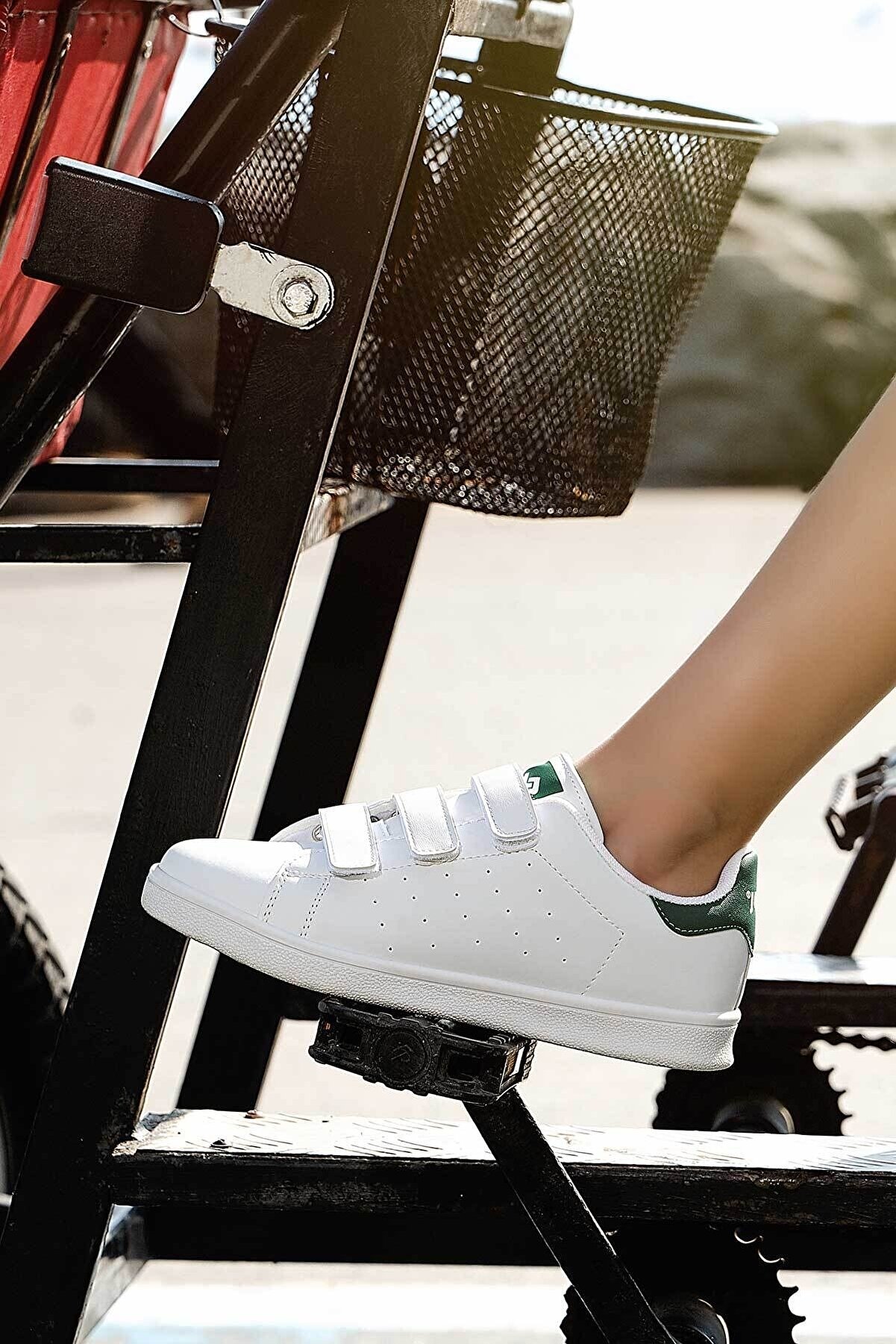 Jump 19422 Beyaz - Yeşil Uniseks Çocuk Günlük Rahat Yürüyüş Sneaker Spor Ayakkabı