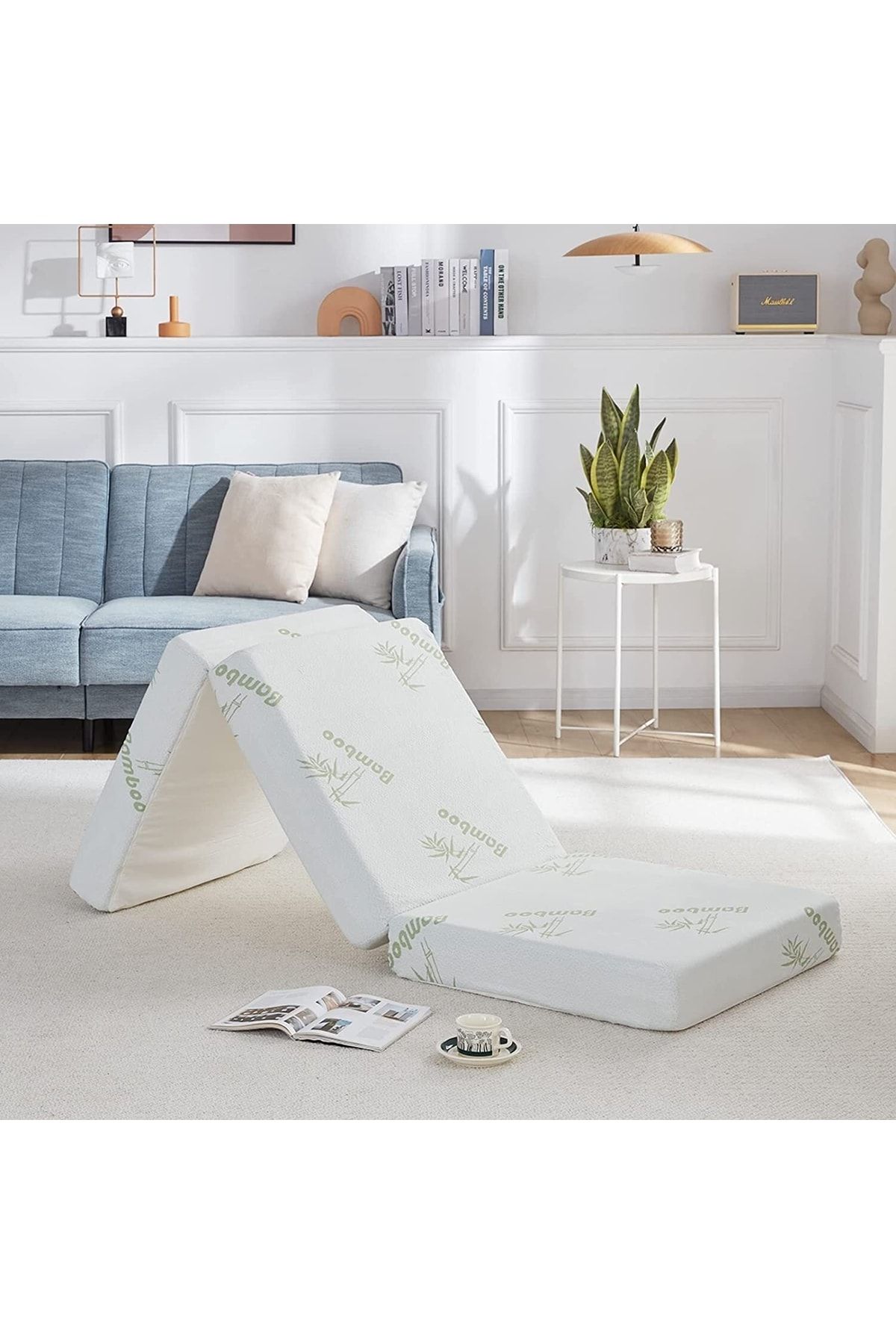 Heyner Bamboo Tek Kişilik Katlanabilir Visco Yatak