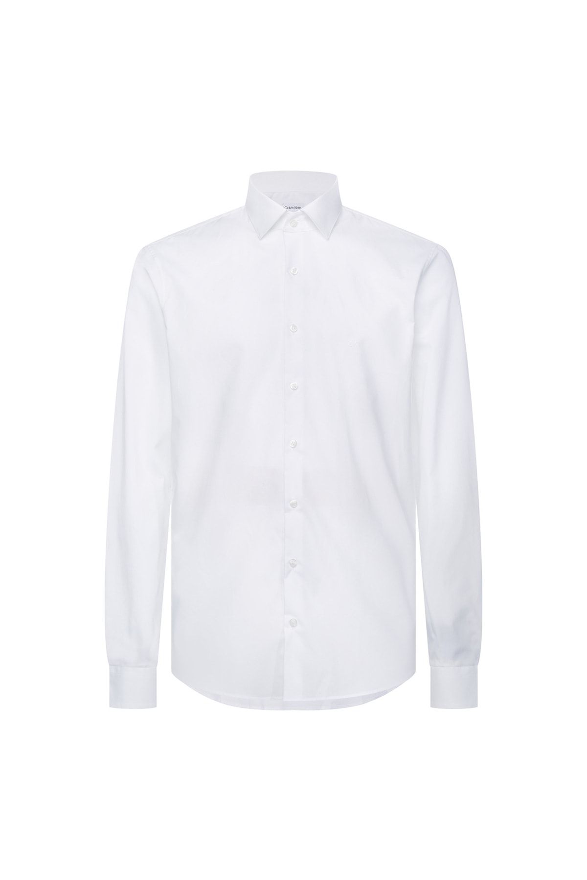 Calvin Klein Düğmeli Yaka Beyaz Erkek Gömlek K10k103025100