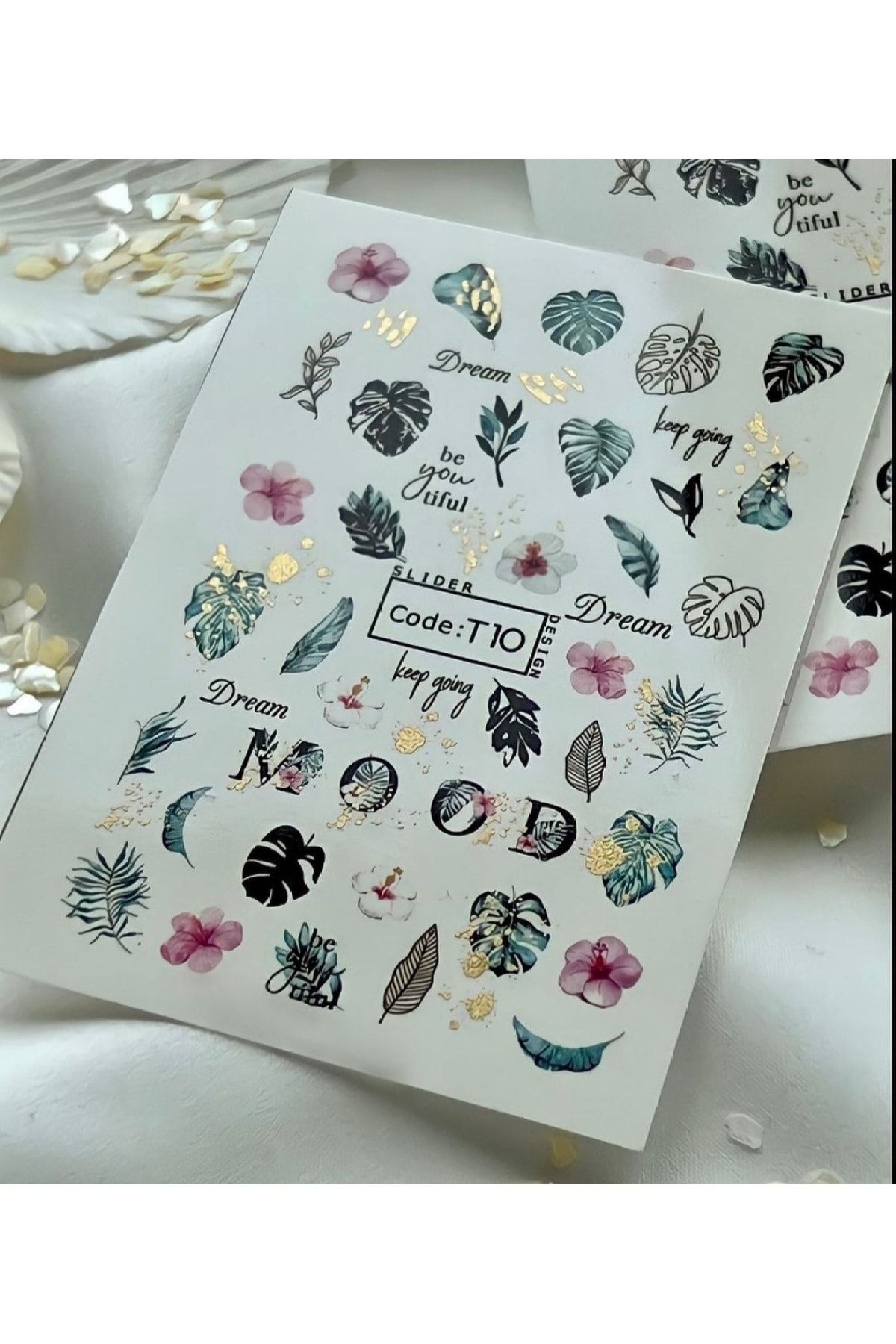 hanyi nails Tırnak Su Transfer Sticker Tırnak Süsleme Nail Art Tattoo Tırnak Dövmesi