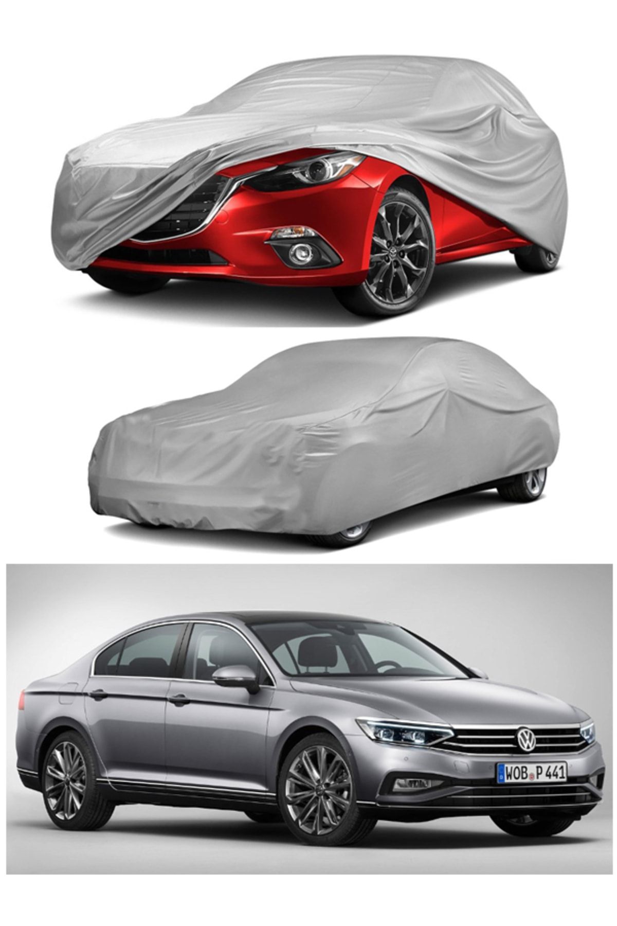 AutoEN Sedan Araçlara Uyumlu Oto Araba Brandası - Araba Çadırı Araç Örtüsü