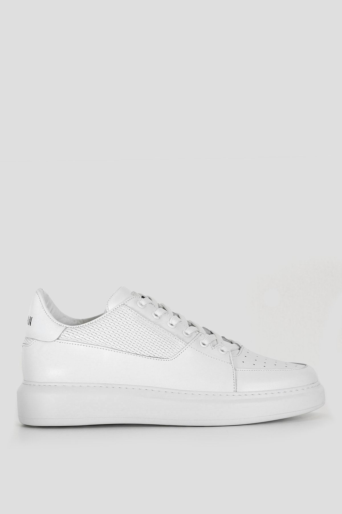 Lufian Perfetto Erkek Deri Sneaker Ayakkabı Beyaz