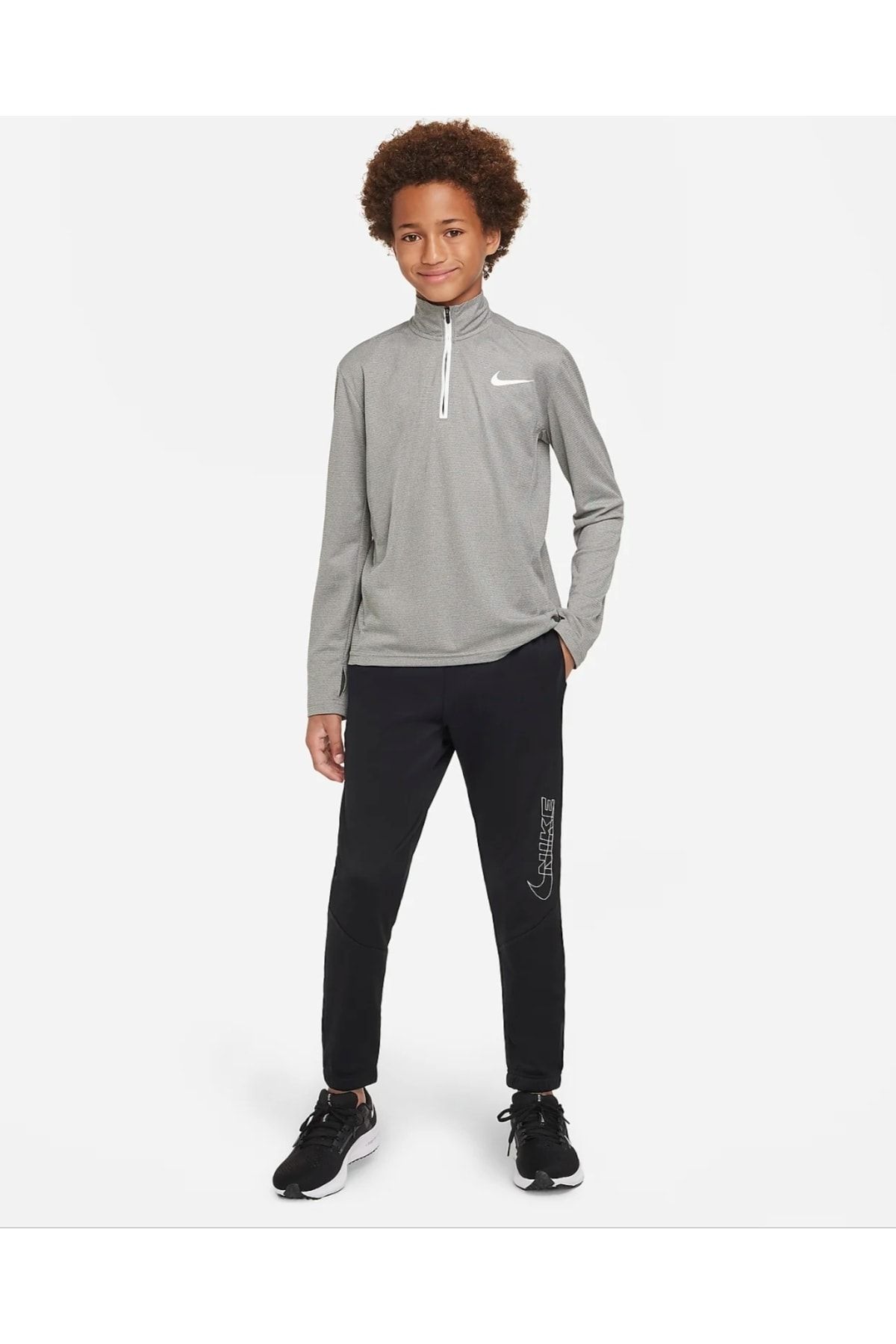 Nike Therma-fıt Bileğe Doğru Daralan Grafikli Genç Çocuk (erkek) Antrenman Eşofman Altı