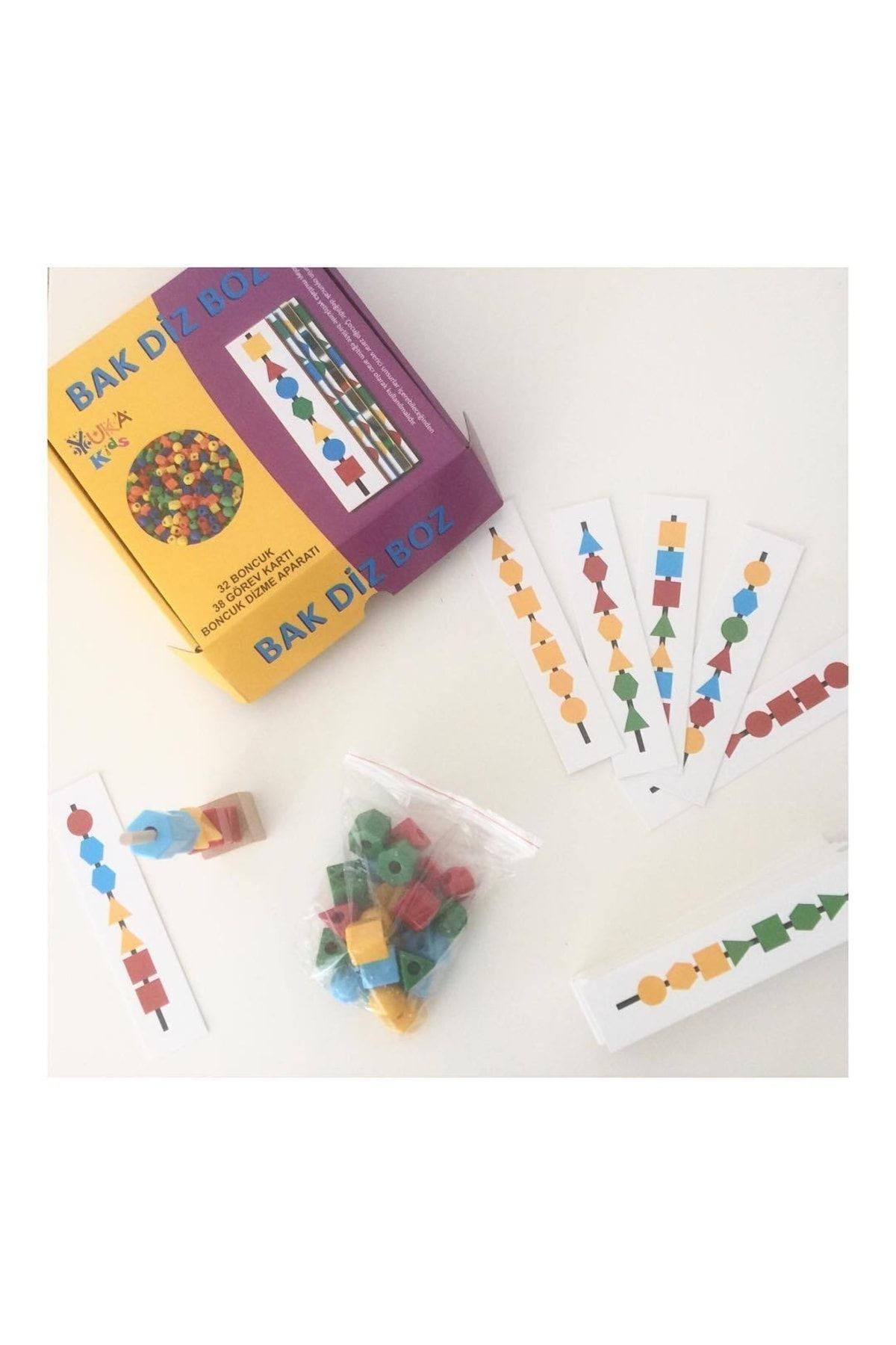 Konya Home Bak Diz Boz Plus (BONCUK DİZME OYUNU) (4-6 YAŞ) Yukakids