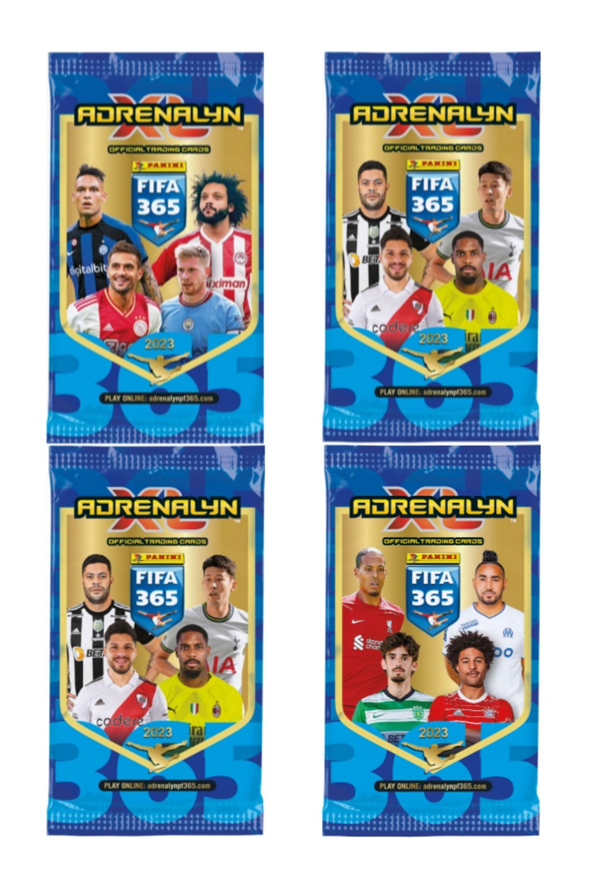TOYFEST Panini Adrenalyn Fifa 365 - 2023 Official Trading Card Futbolcu Kartları ( 4 Paket )