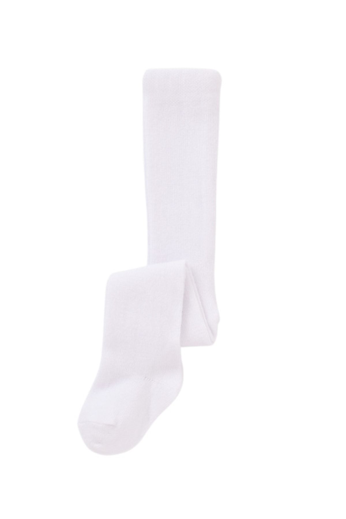 Bibaby Biorganic Klasik Düz Beyaz Külotlu Çorap 68442 Beyaz