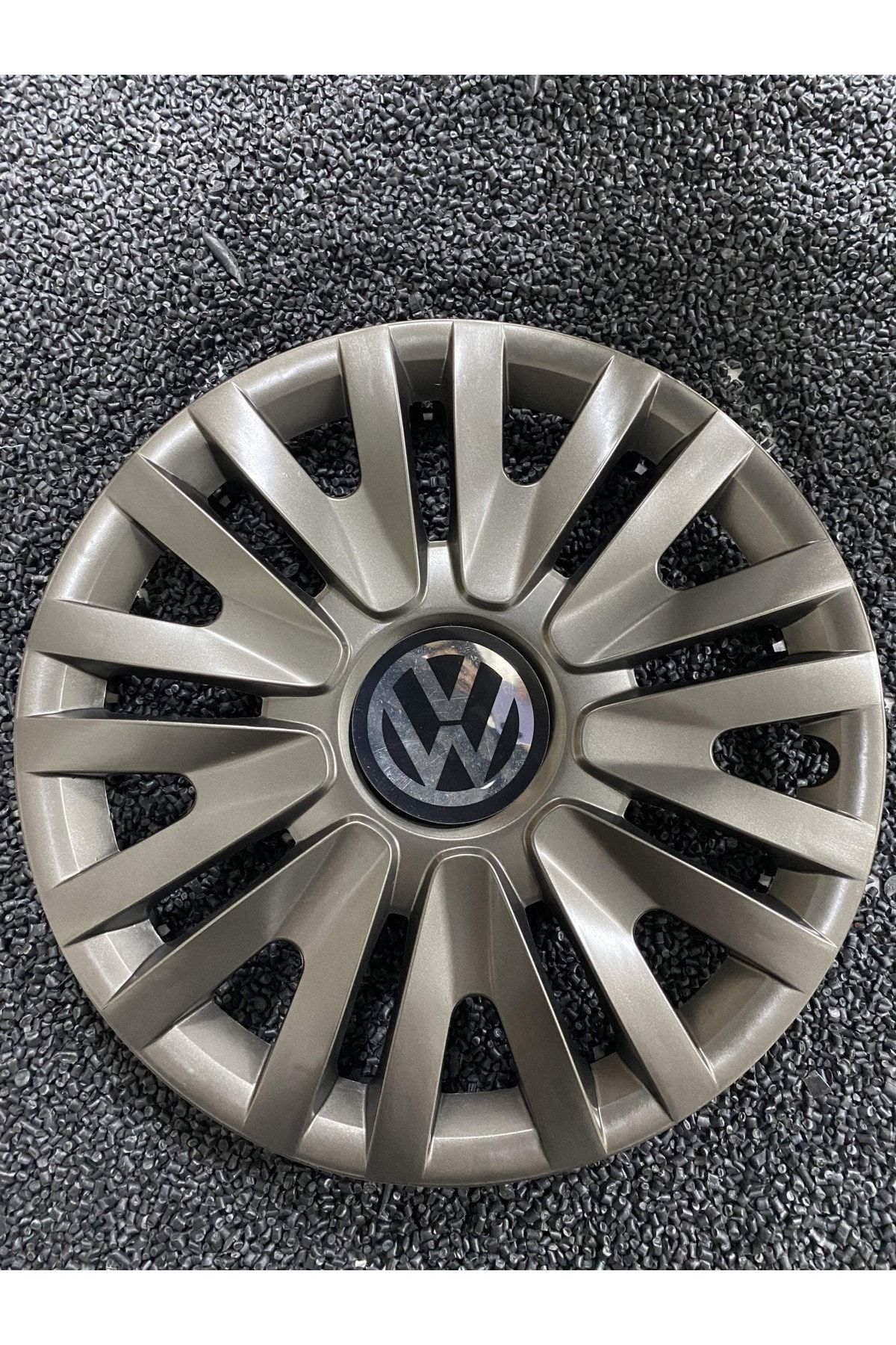 YILAPJANT Volkswagen Polo 15" Inç Kırılmaz Jant Kapağı Füme 4 Adet