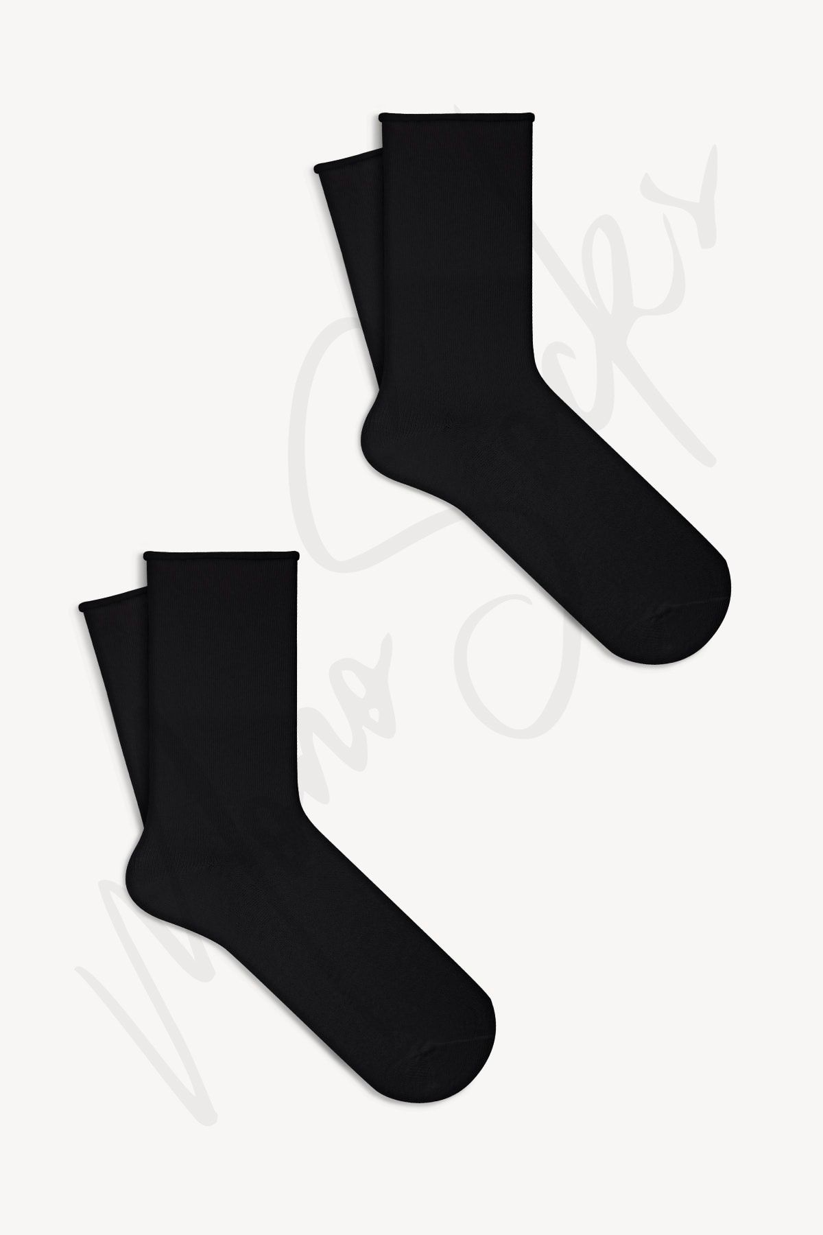 Mono Socks Pamuklu 2'li Lastiksiz Çorap