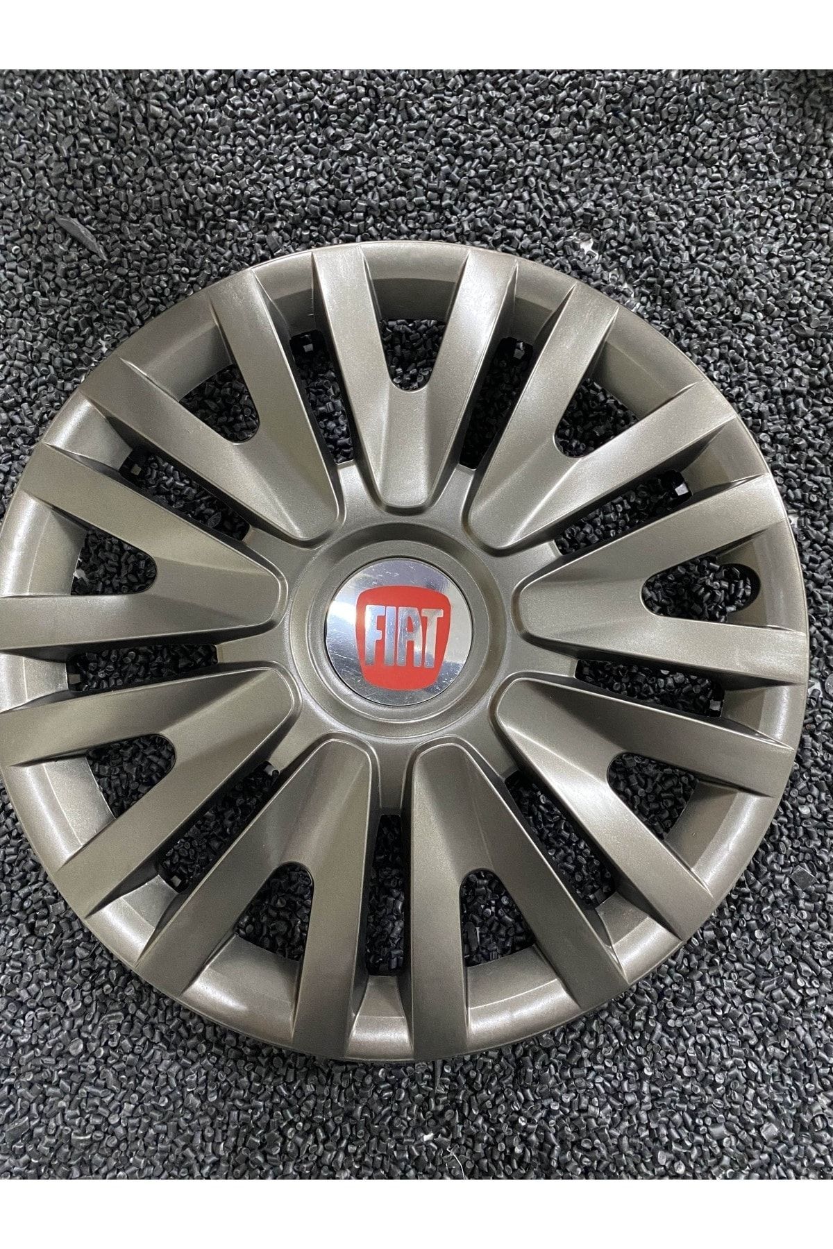 YILAPJANT Fiat Fiorino 15" Inç Kırılmaz Jant Kapağı Füme 4 Adet