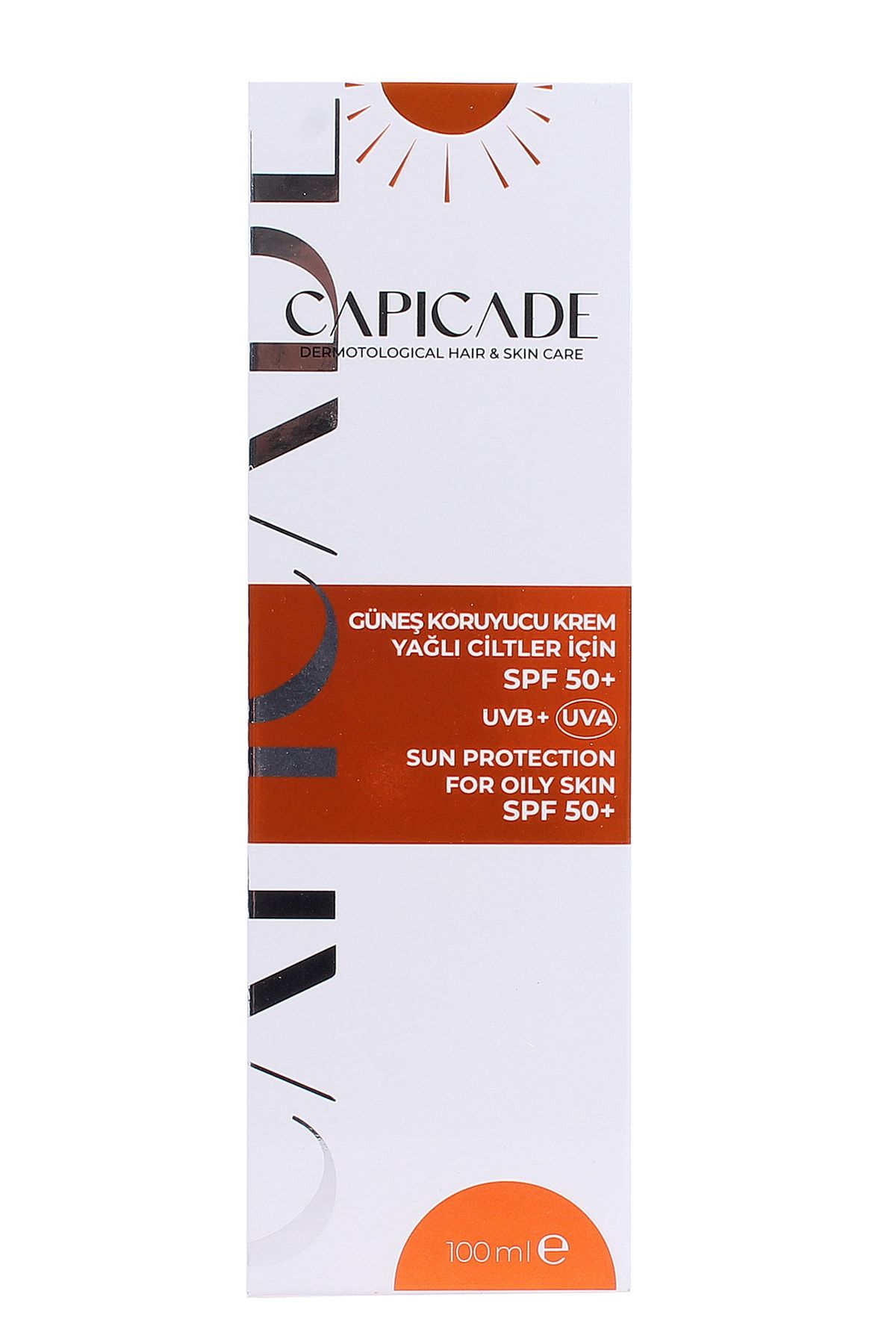Capicade Güneş Koruyucu Krem Yağlı Ciltler Için Spf50+(yeni Ambalaj)