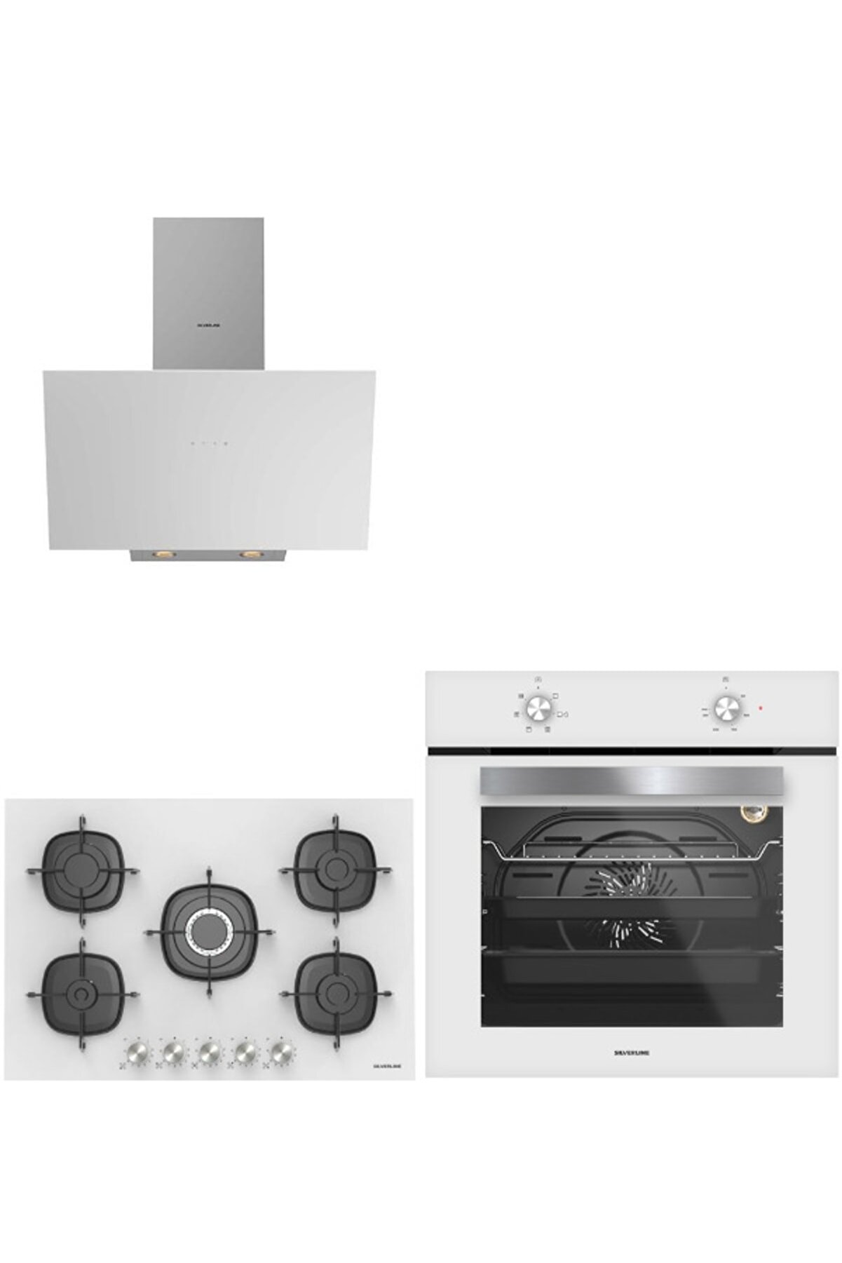 3'lü Ankastre Set (bo6501w01-3481 Beyaz-cs5622w01)